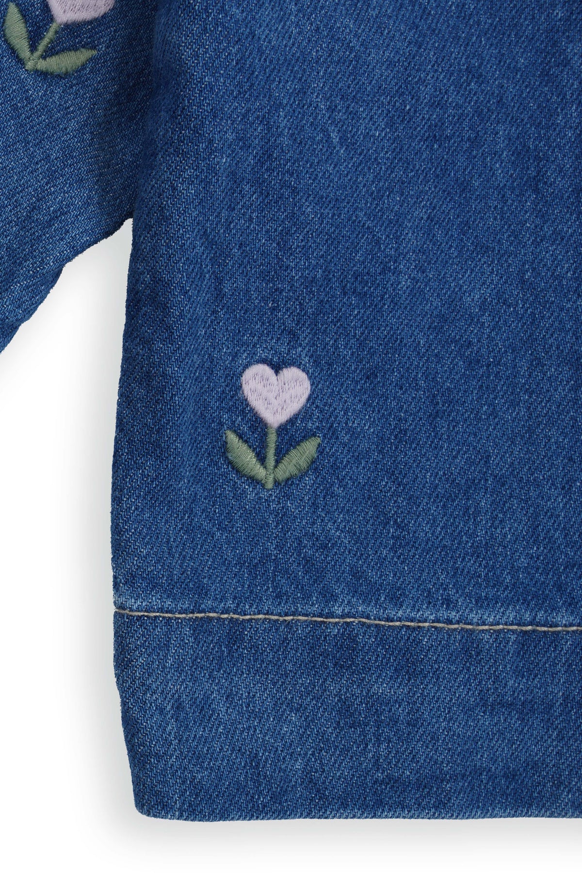 Heart Floral Embroidered Jacket