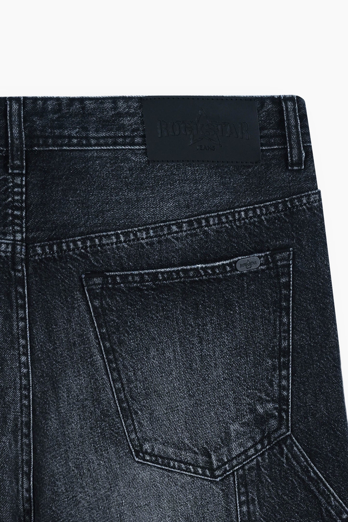 Baggy Denim Carpenter Shorts Black