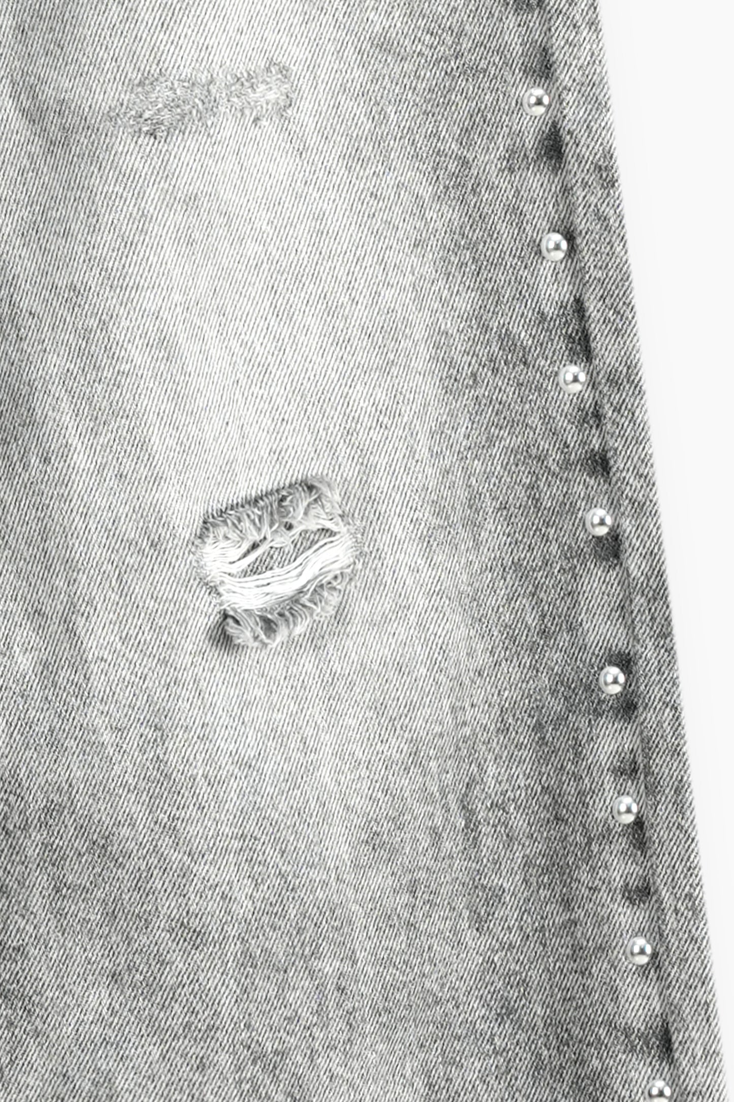 Wide Leg Studded Jeans