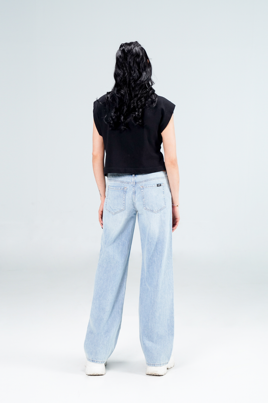 Baggy Wide Leg Light Blue shop at Rockstar Jeans