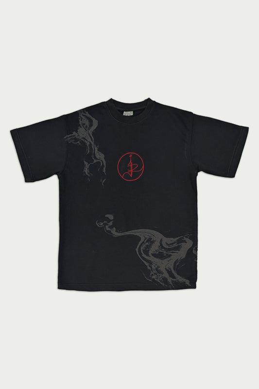 Smoky Print With Embroidery Oversized T-Shirt shop at Rockstar Jeans