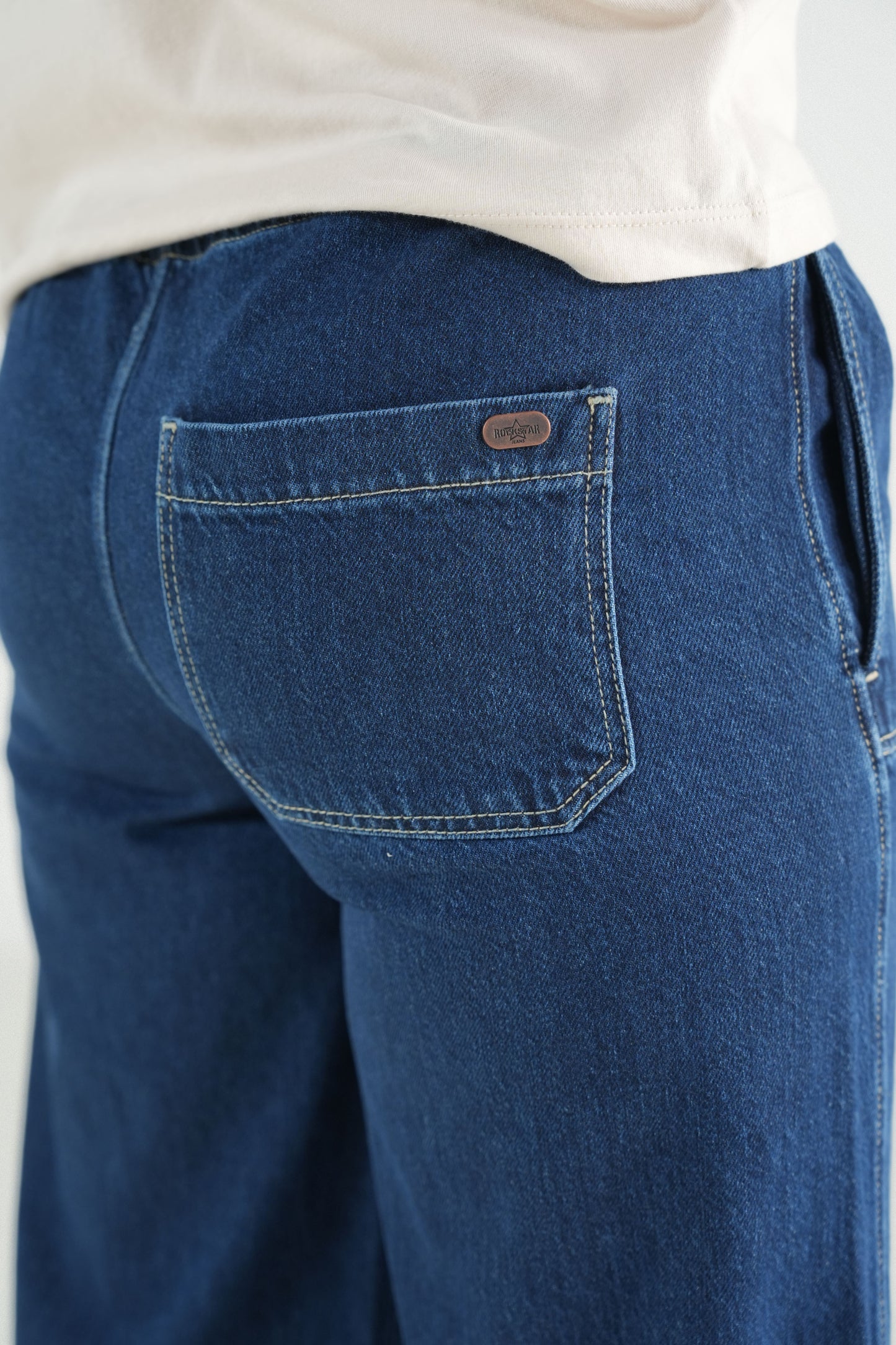 Denim Pintuck Trousers