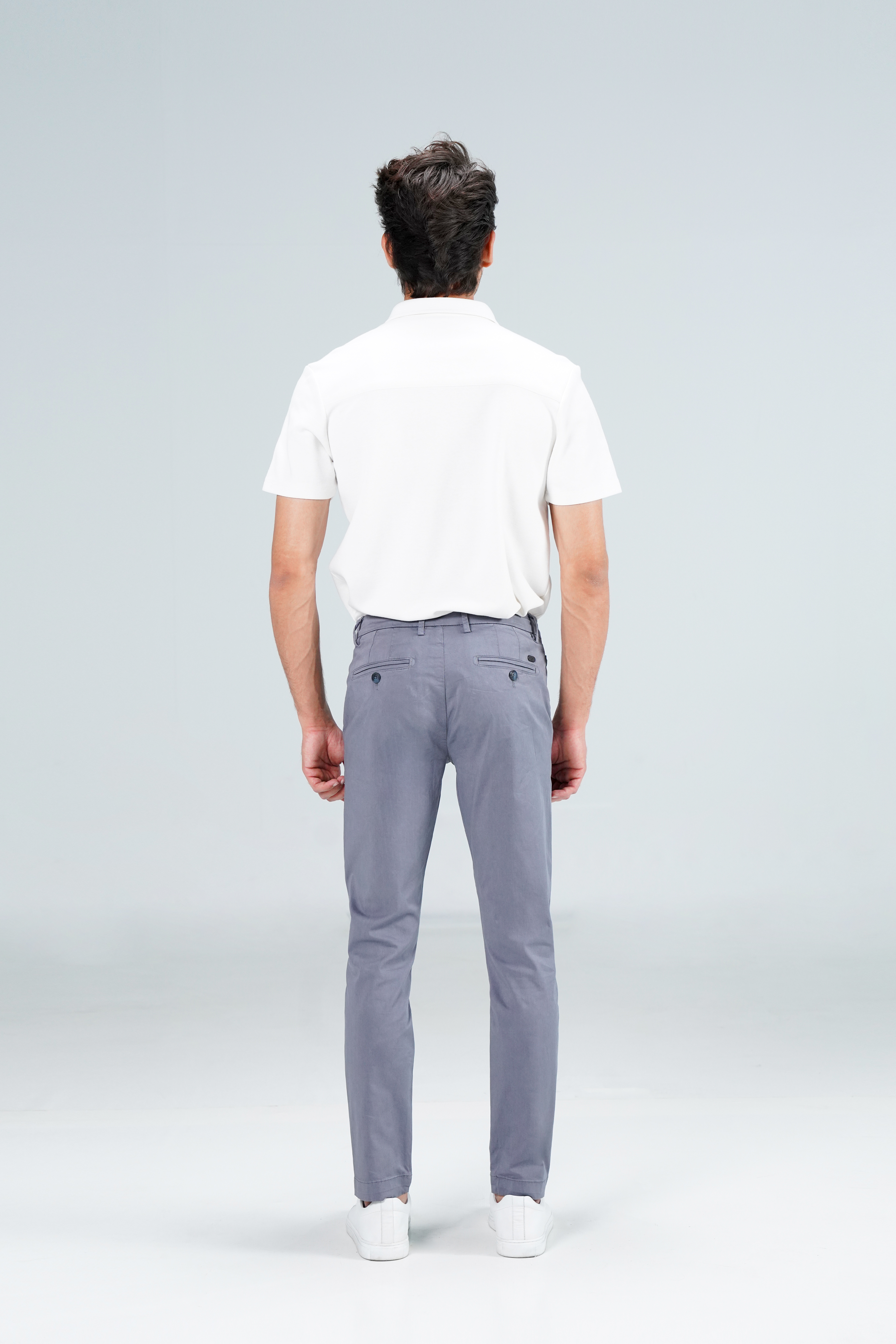 Cropped Leg Chino Grey