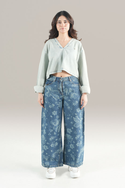 Acid Hood Crop Top