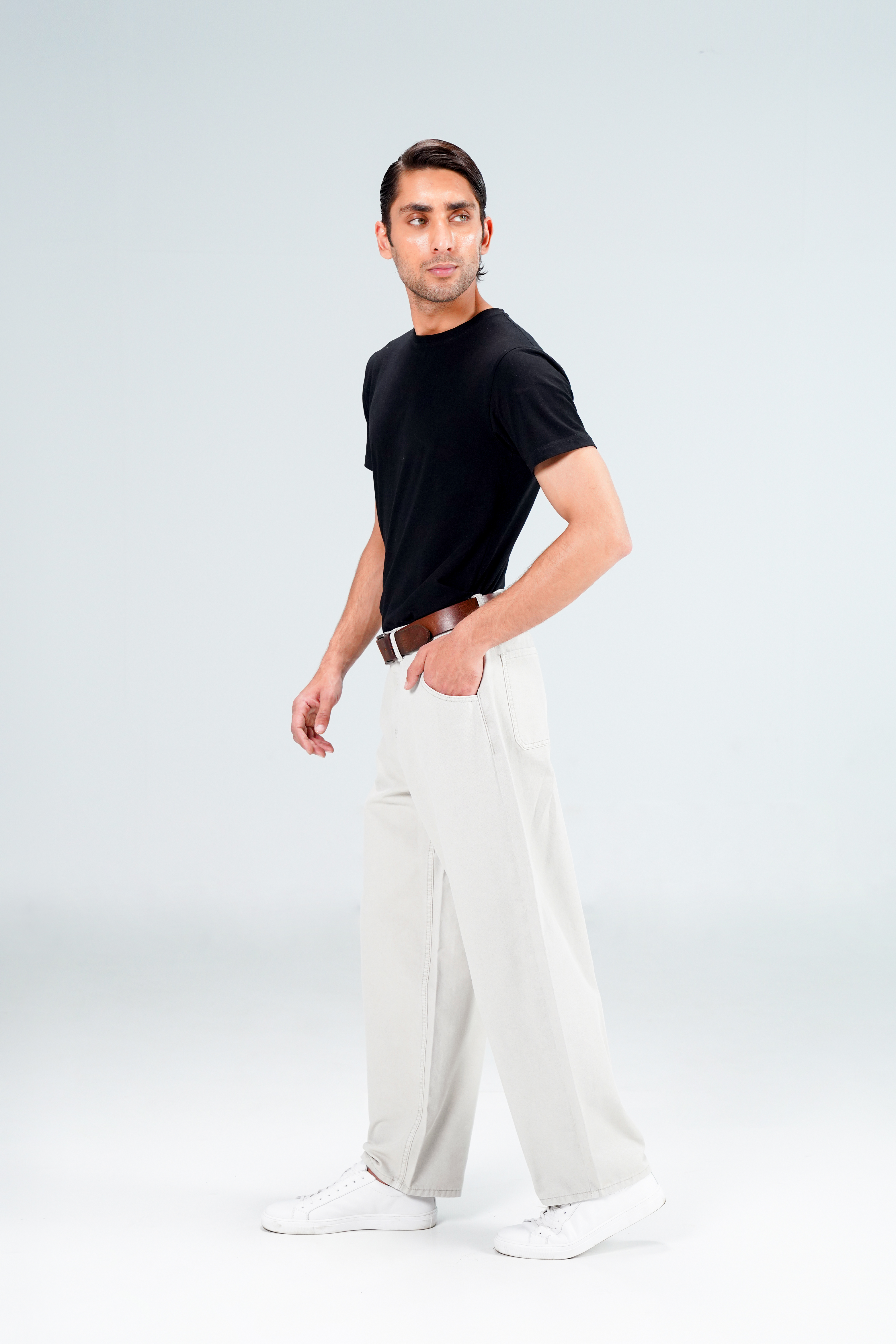 Bamboo Baloon Fit Grey Pants