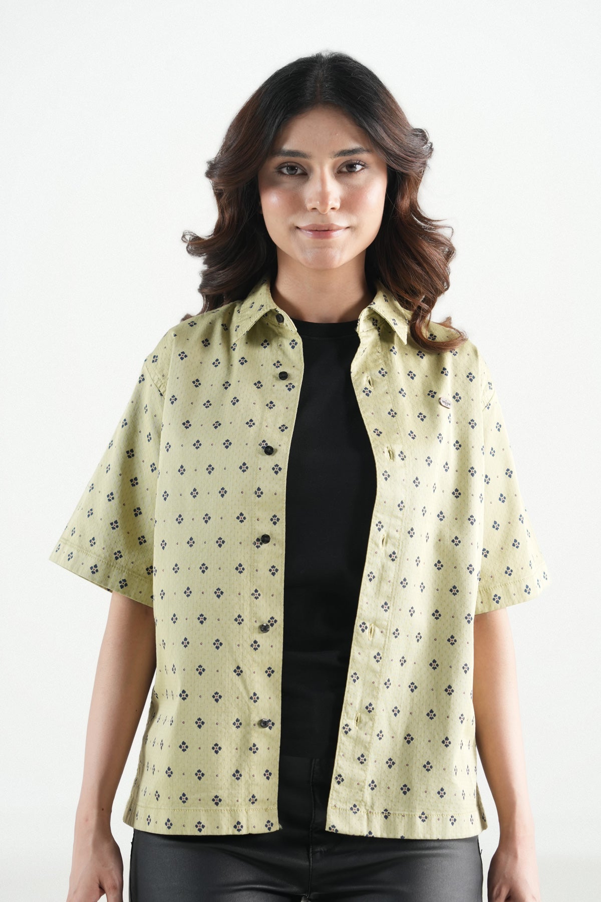 Hawaiian Floral Printed Sage Green Shirt