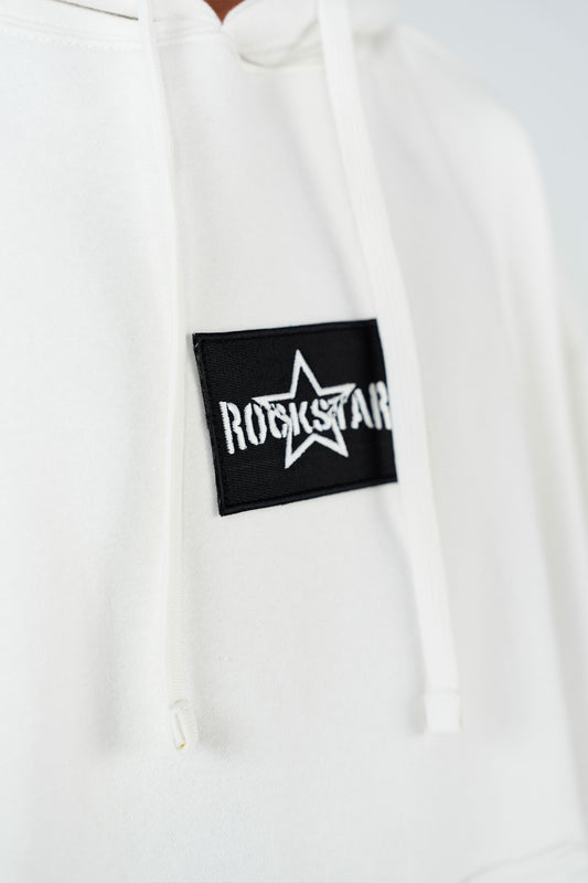 Baggy White Hoodie shop at rockstar jeans