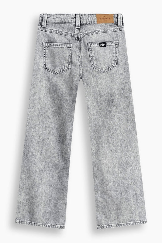Wide Leg Studded Jeans