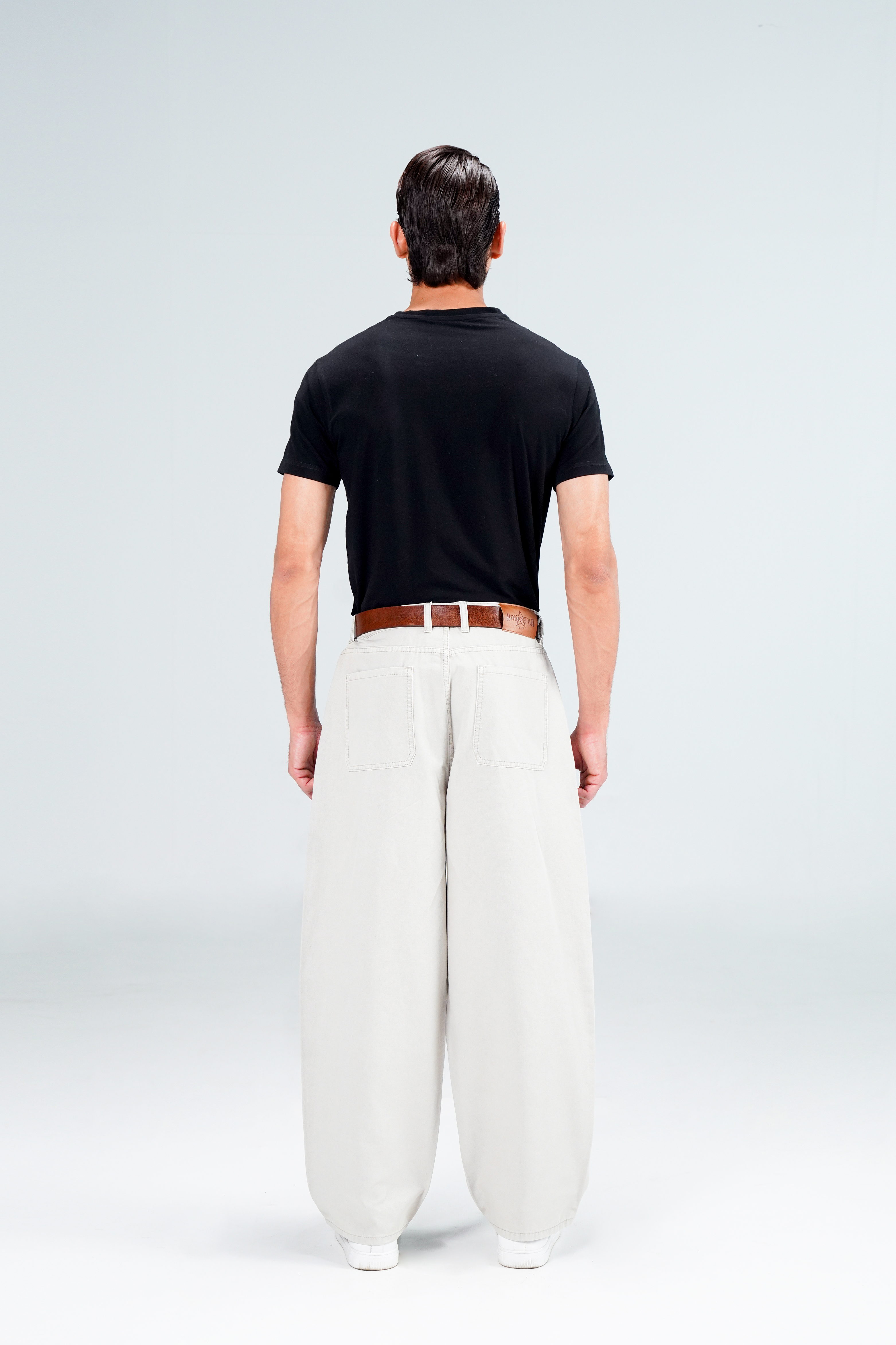 Bamboo Baloon Fit Grey Pants