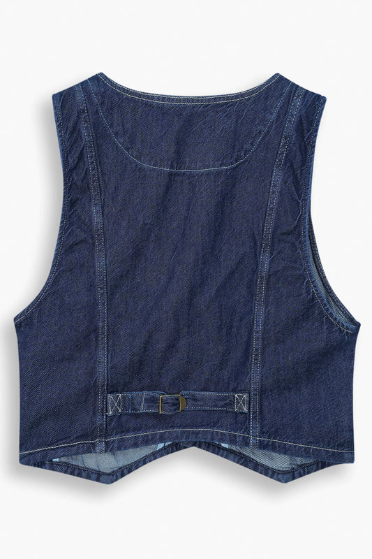 Limited Denim Vest Blue