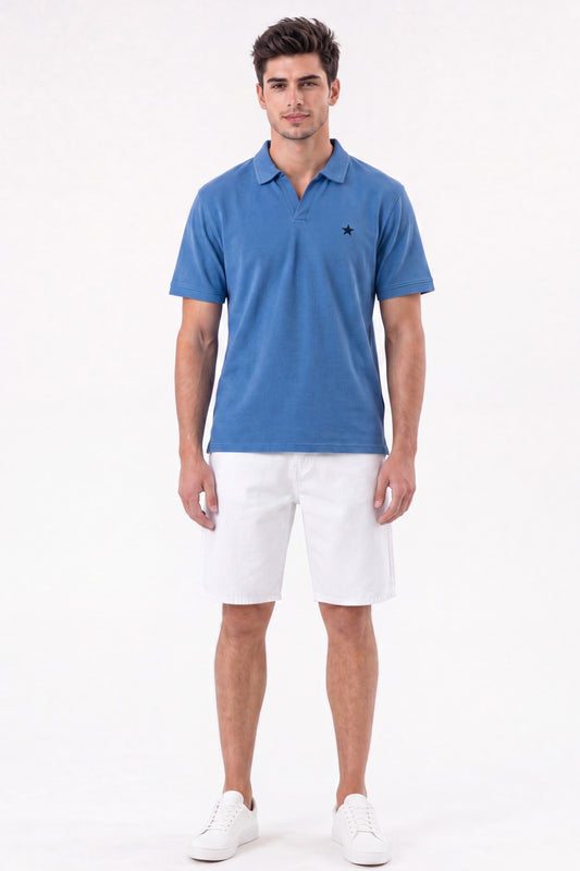 Baggy White Denim Carpenter Shorts
