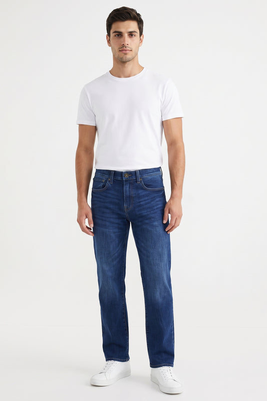 Slim Straight Fit Jeans Dark Blue