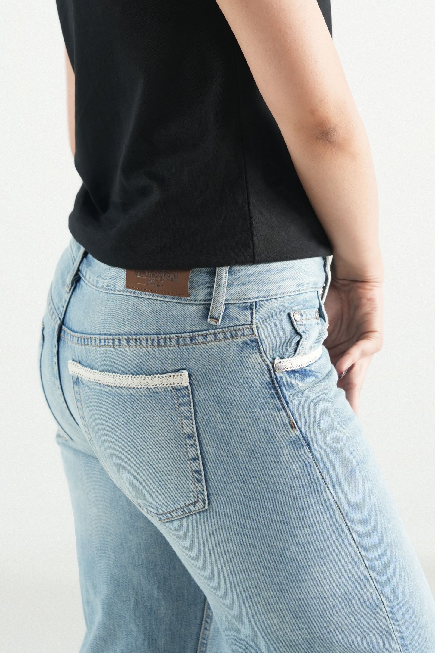 Vintage Wide-Leg With Lace