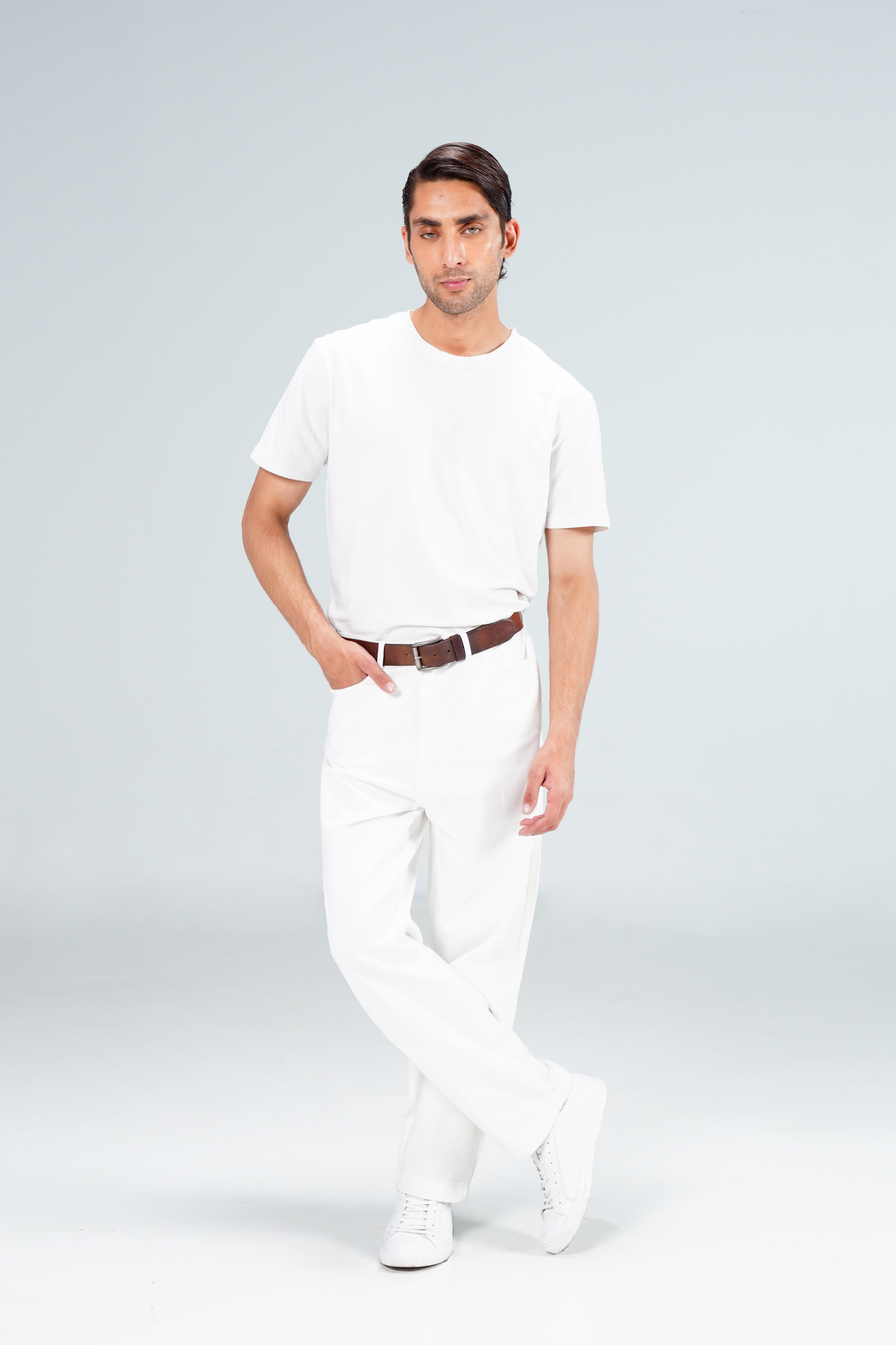 Easy White Classic Pants