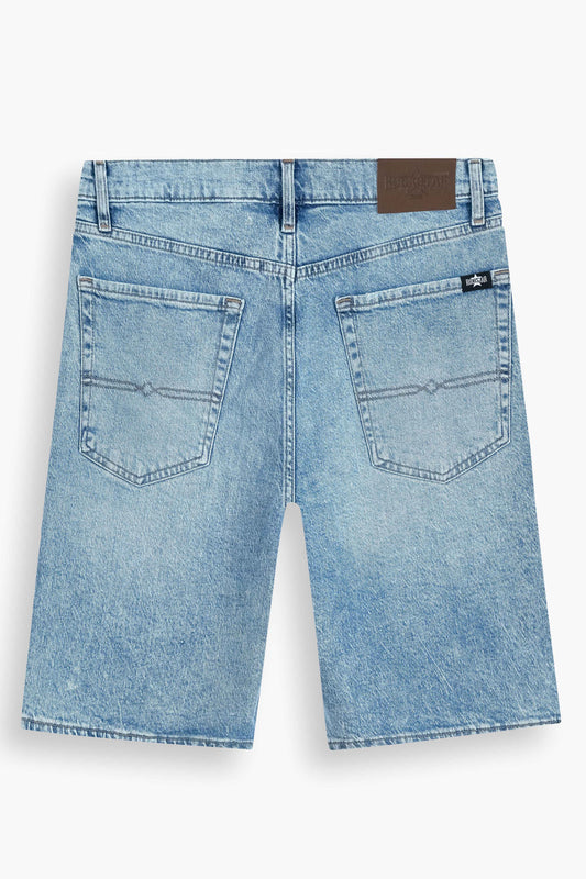 Baggy Fit Denim Shorts Light Blue