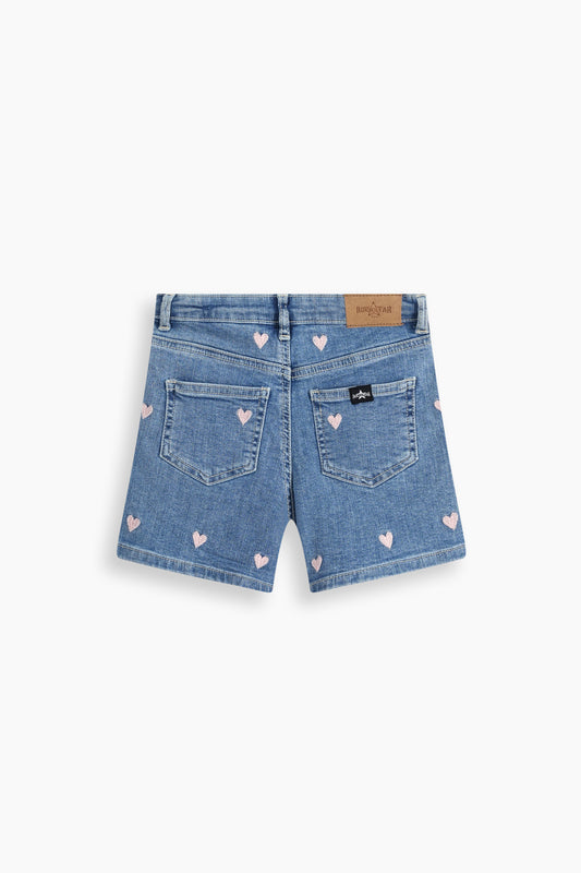 Heart Embroidery Shorts
