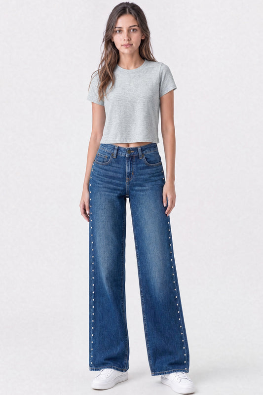 Cropped Short Sleeve T-Shirt Ash Grey