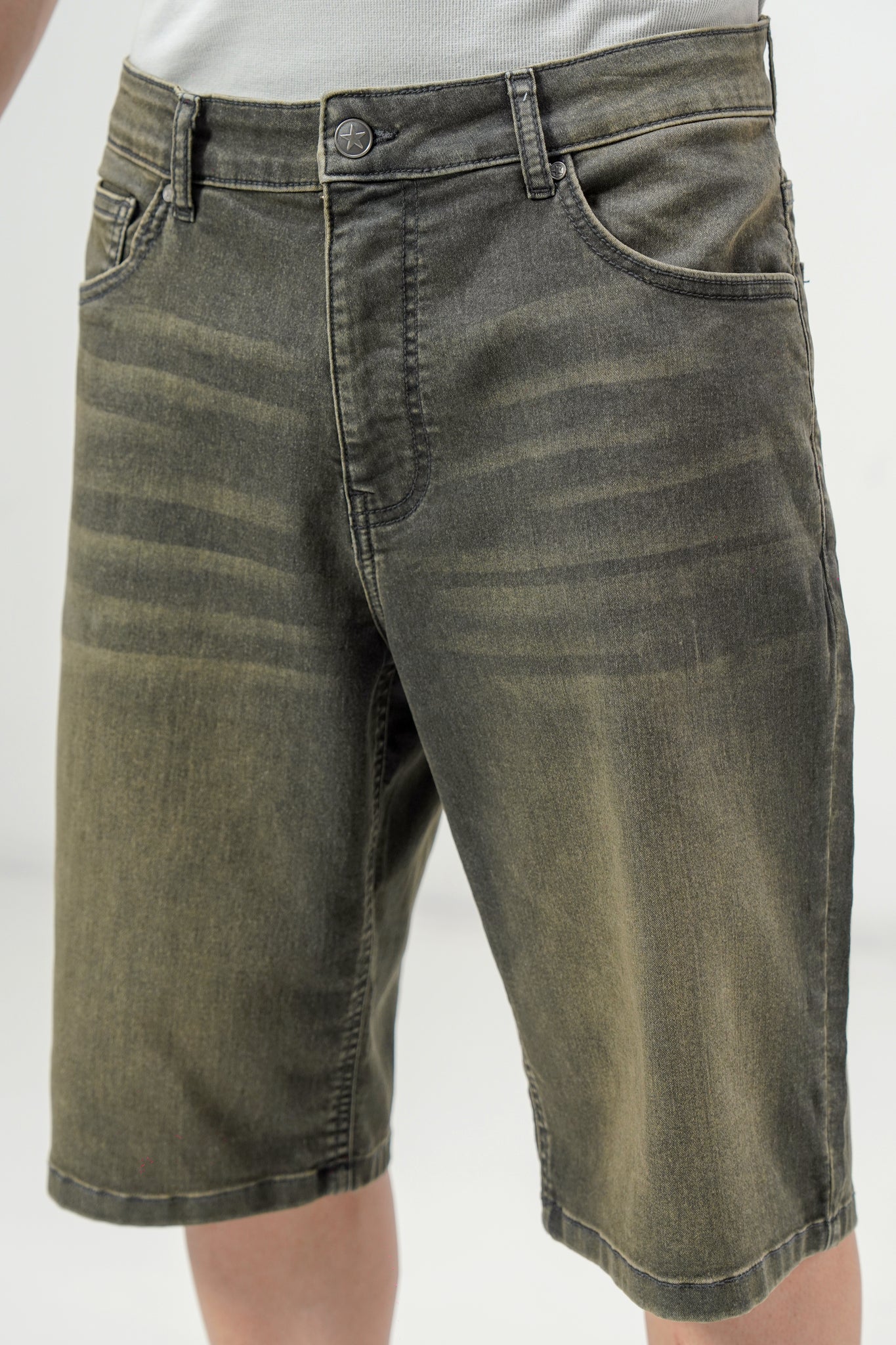 Brown Tinted Denim Jorts