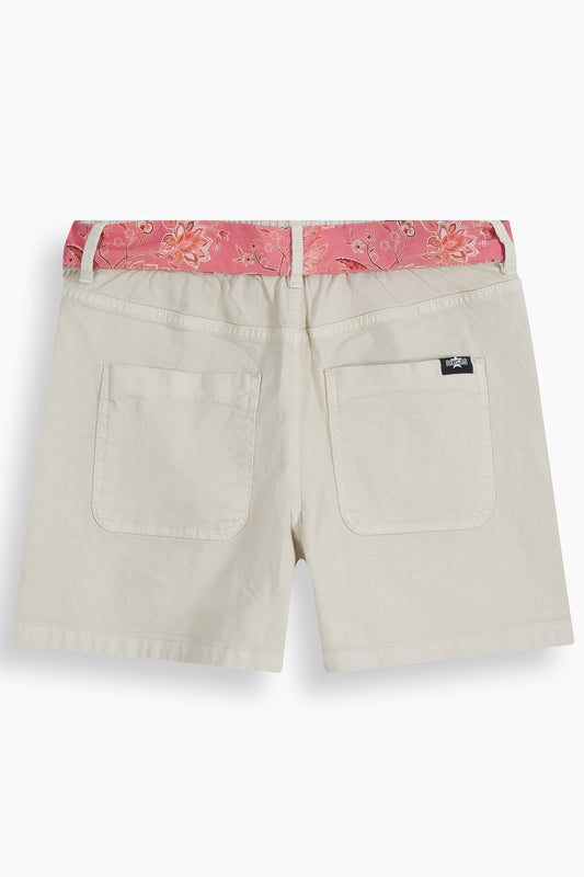 Stretch Patch Pocket Shorts Beige