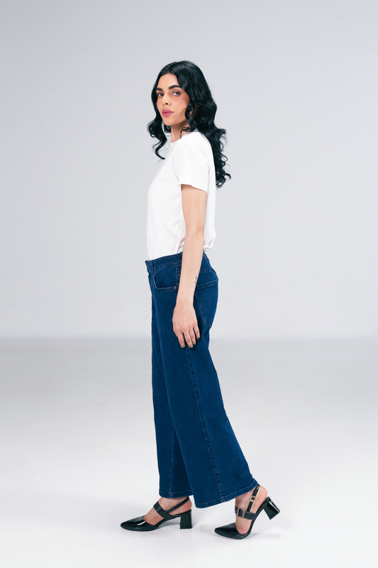 Reverie Palazzo Dark Blue shop at rockstar jeans