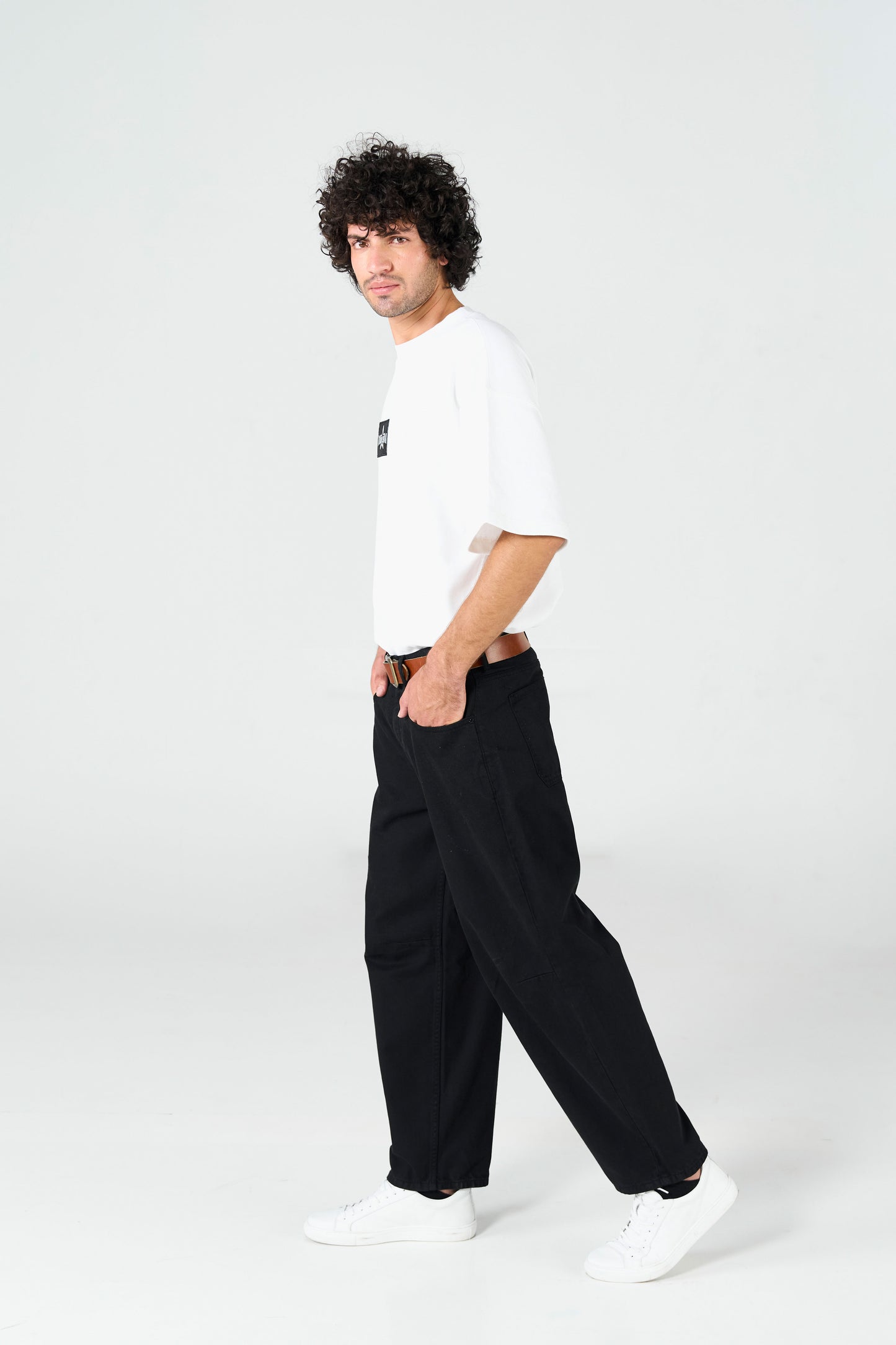 Bamboo Balloon Fit Black Pant shop at Rockstar Jeans