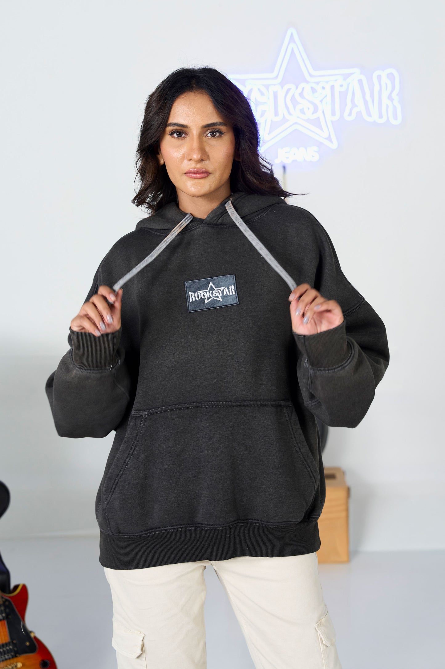 Baggy Acid Hoodie shop at rockstar jeans