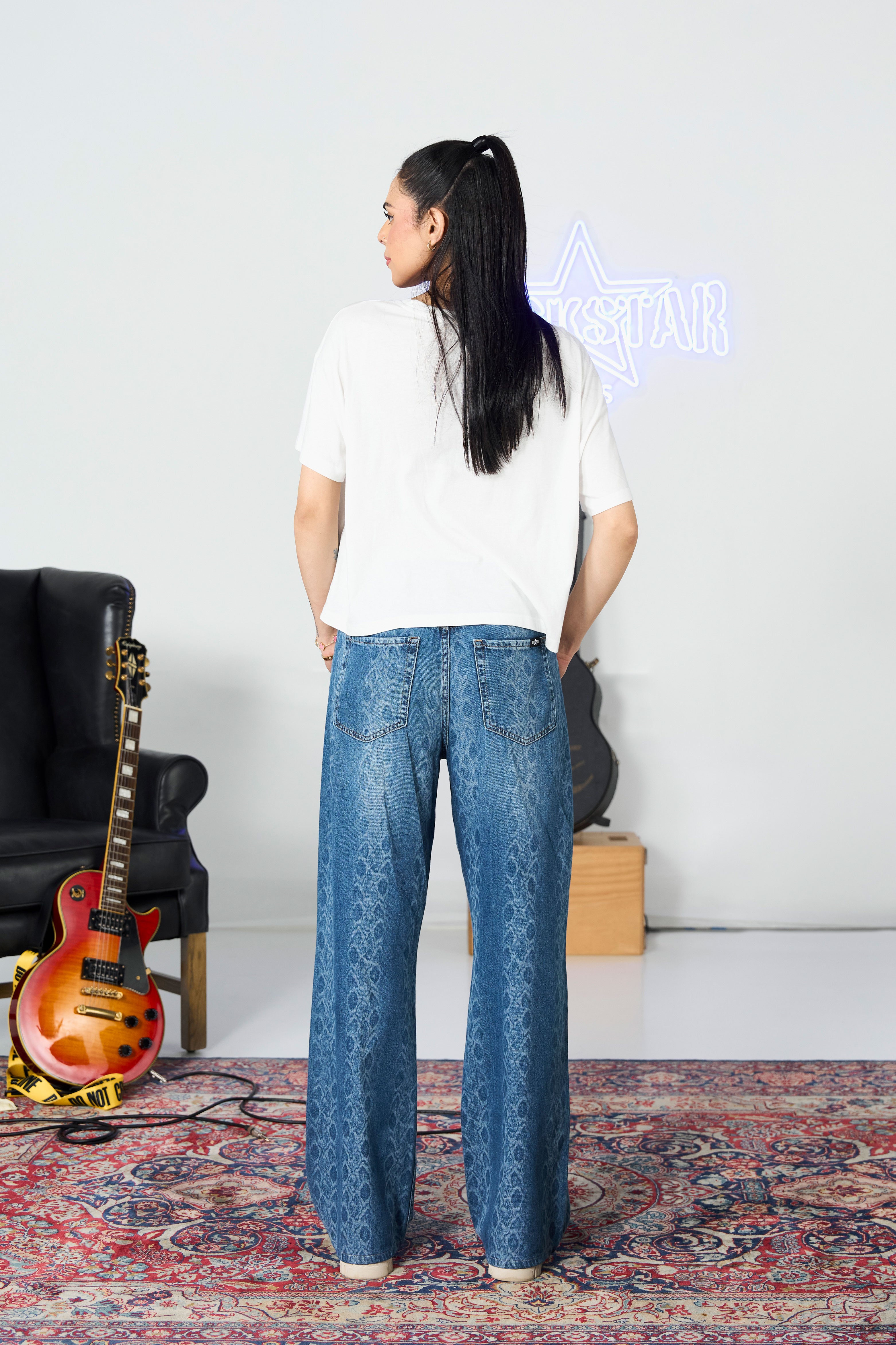 Snake Strike Laser Jeans
