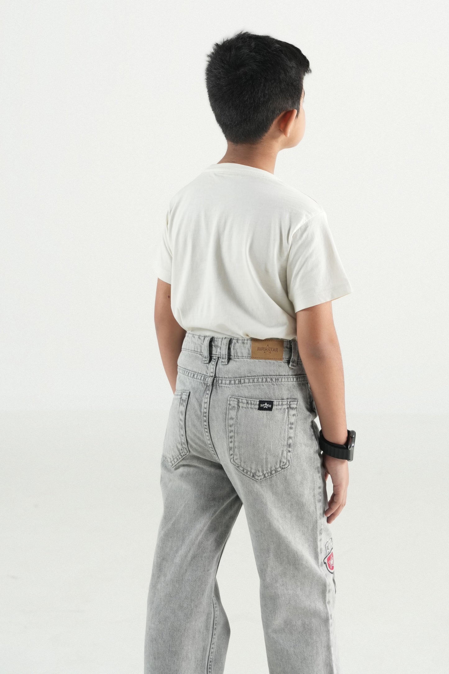 Light Grey Straight Jeans