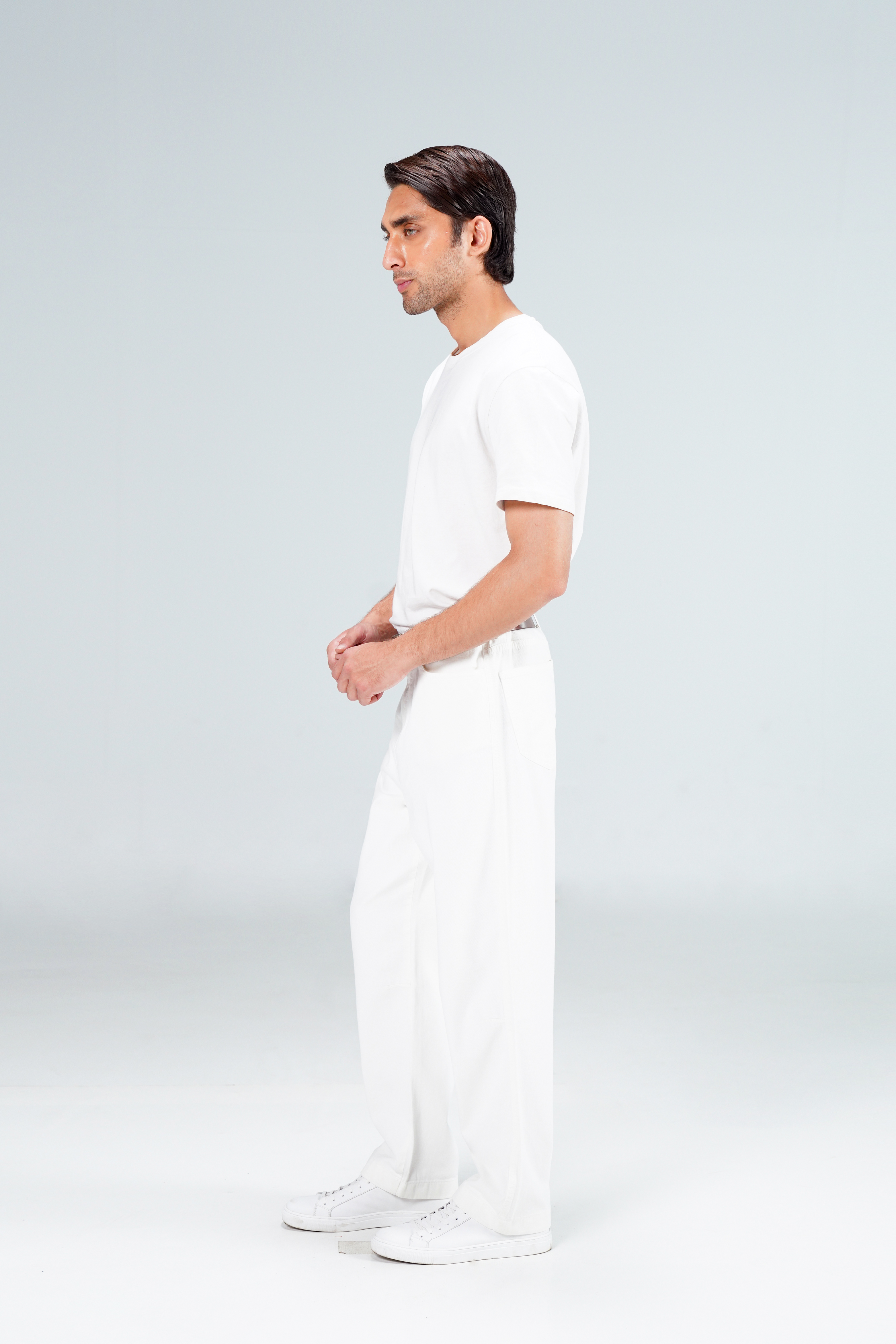 Easy White Classic Pants