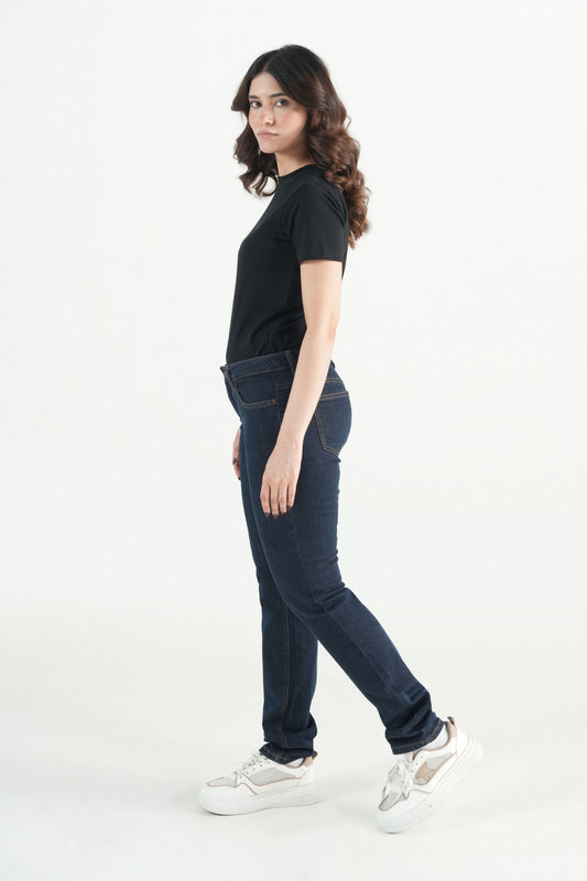 Dark Wash Straight Jeans