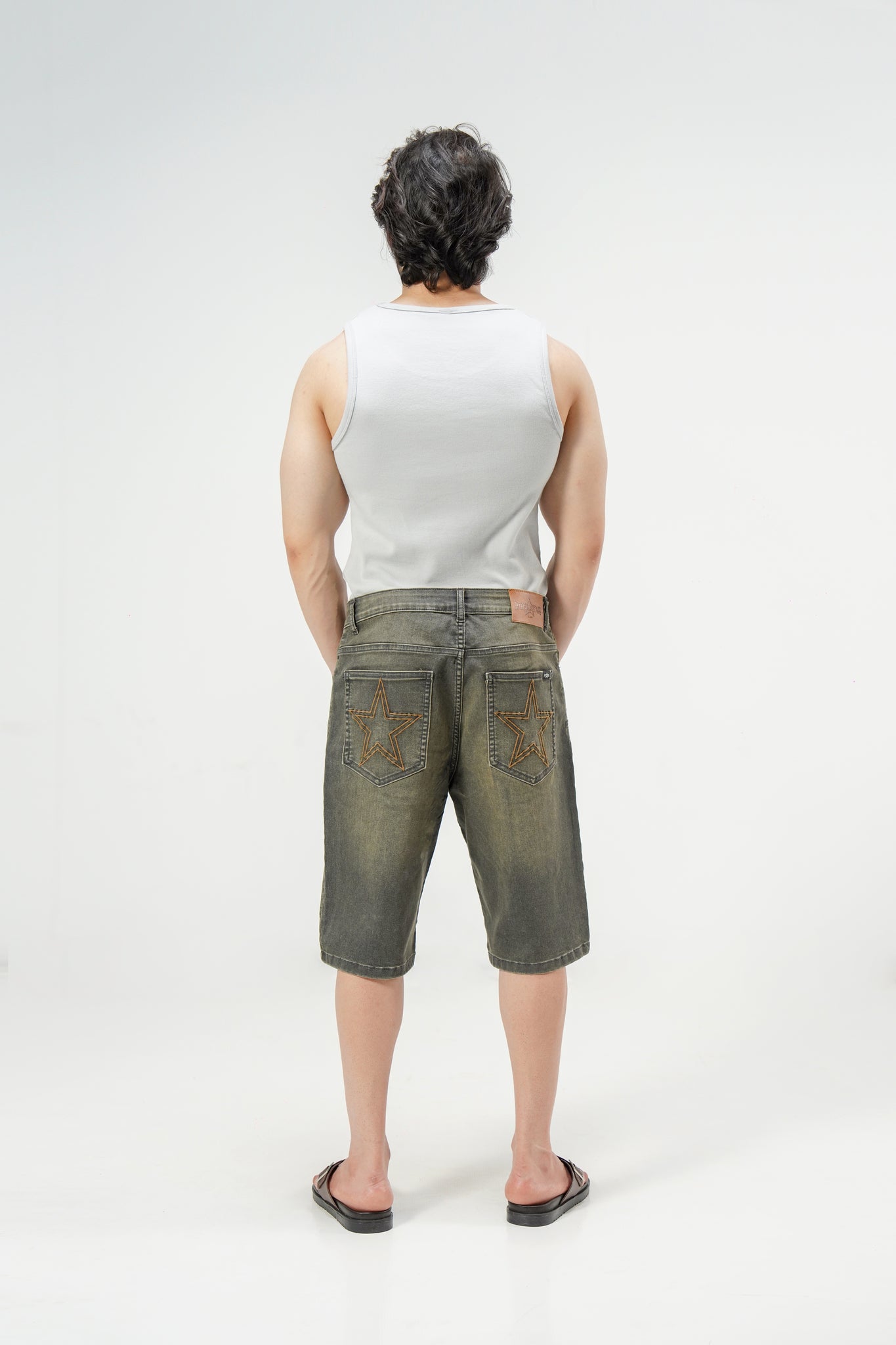 Brown Tinted Denim Jorts