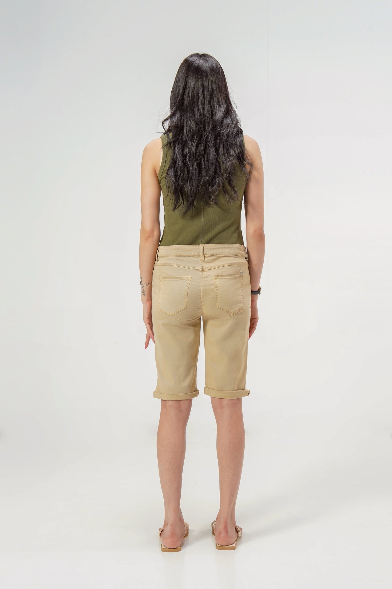 Beige Bermuda Shorts