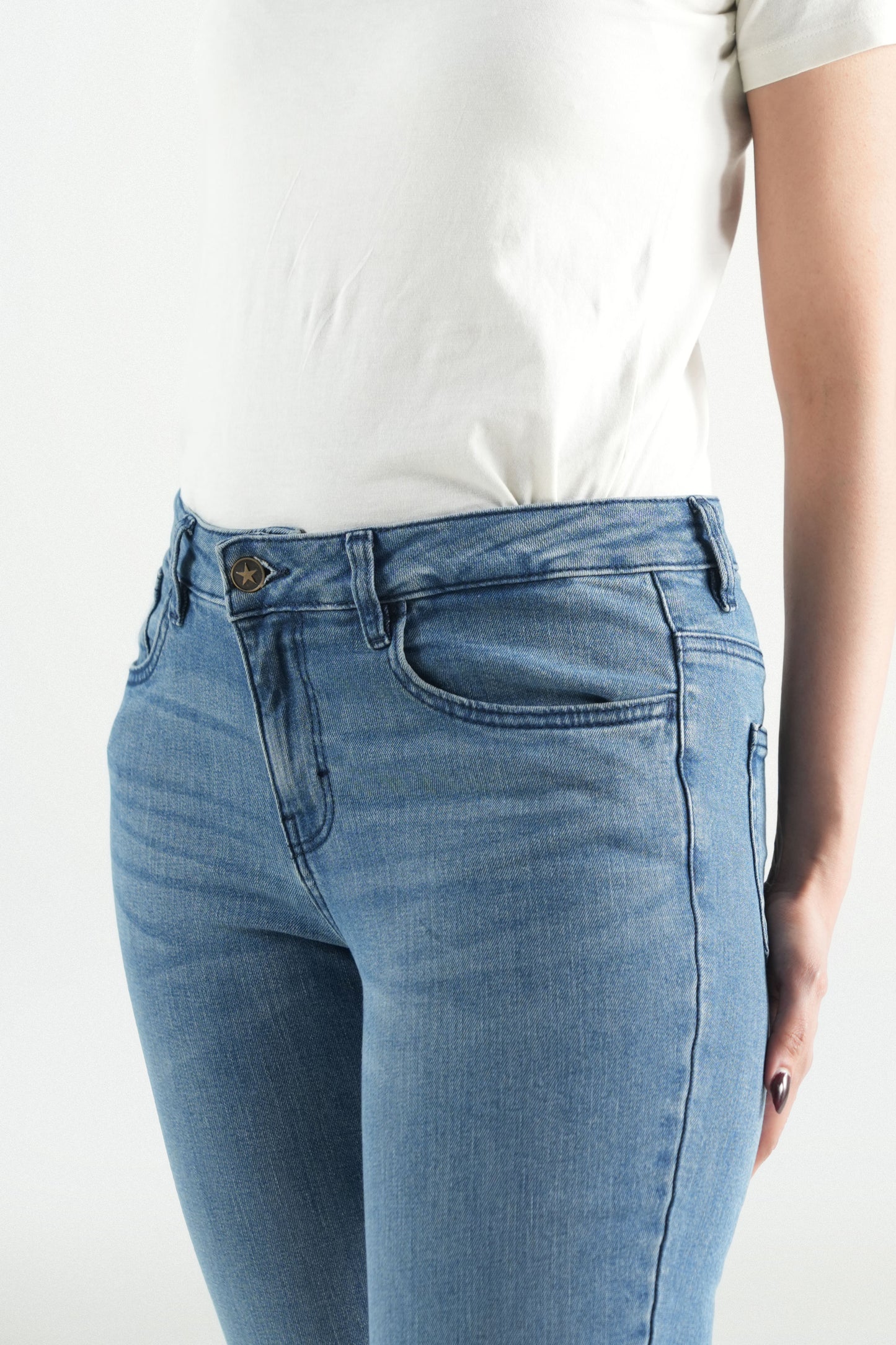 Essential Mid-Blue Denim Jeans