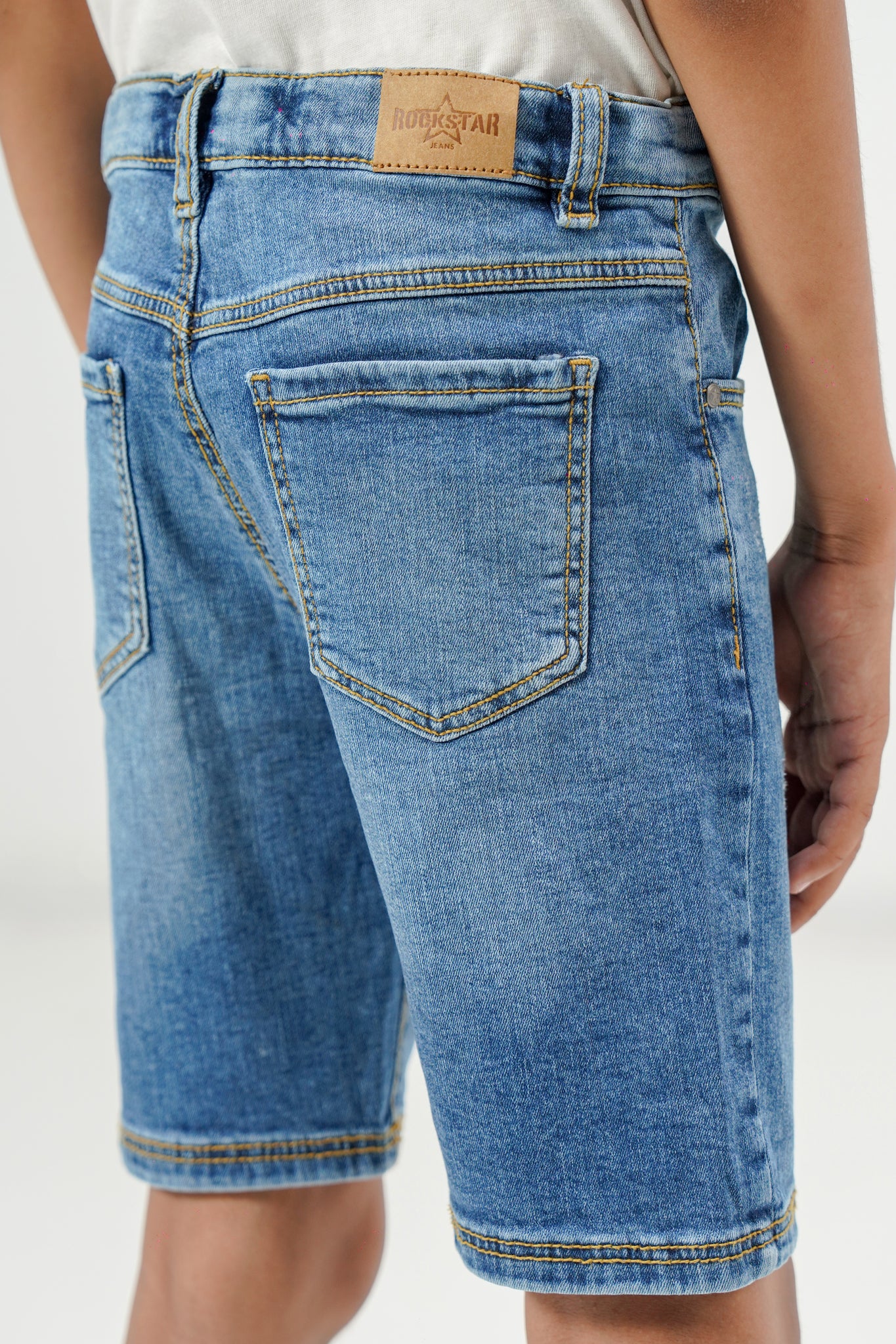 Ultra Light Blue Denim Shorts
