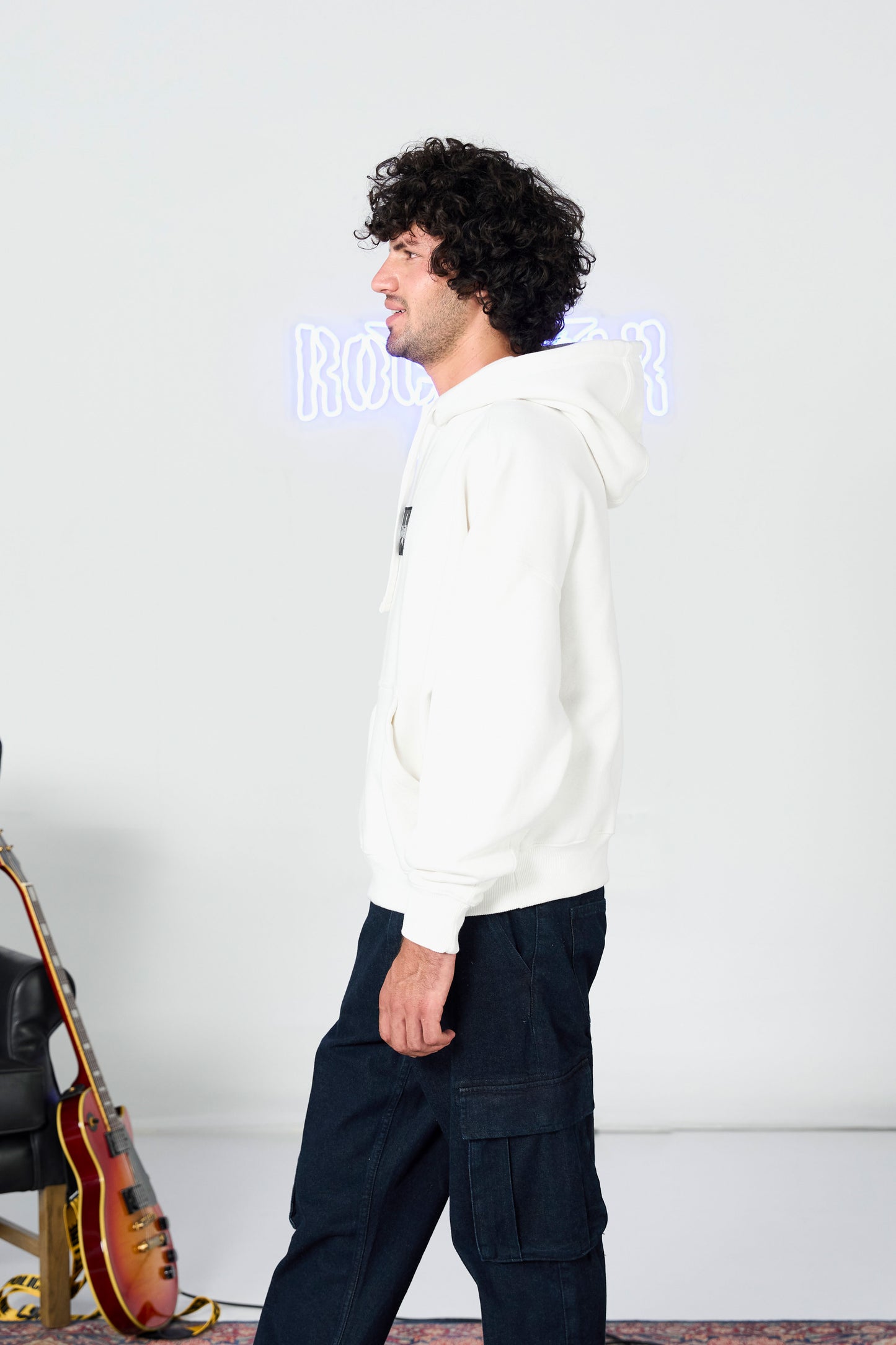 Oversized White Hoodie shop at Rockstar Jeans
