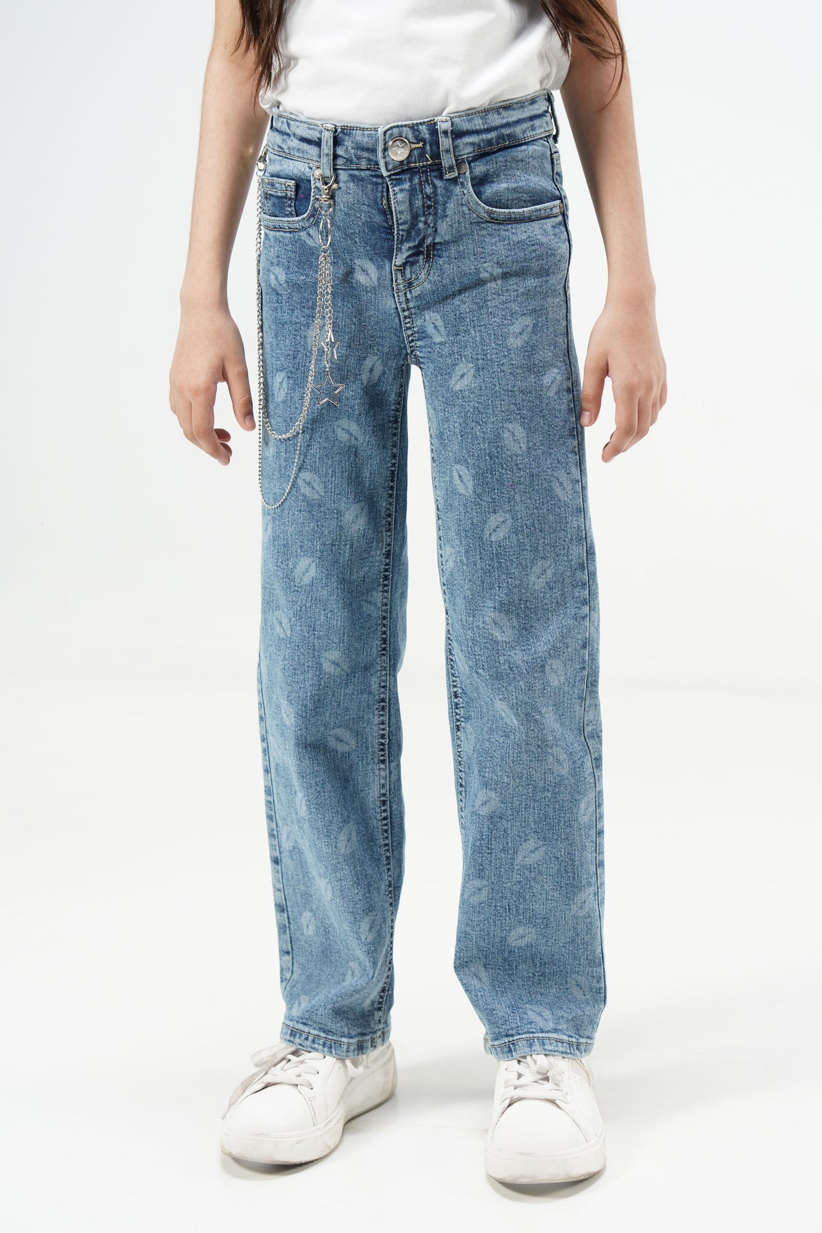 Kiss Lips Straight Jeans