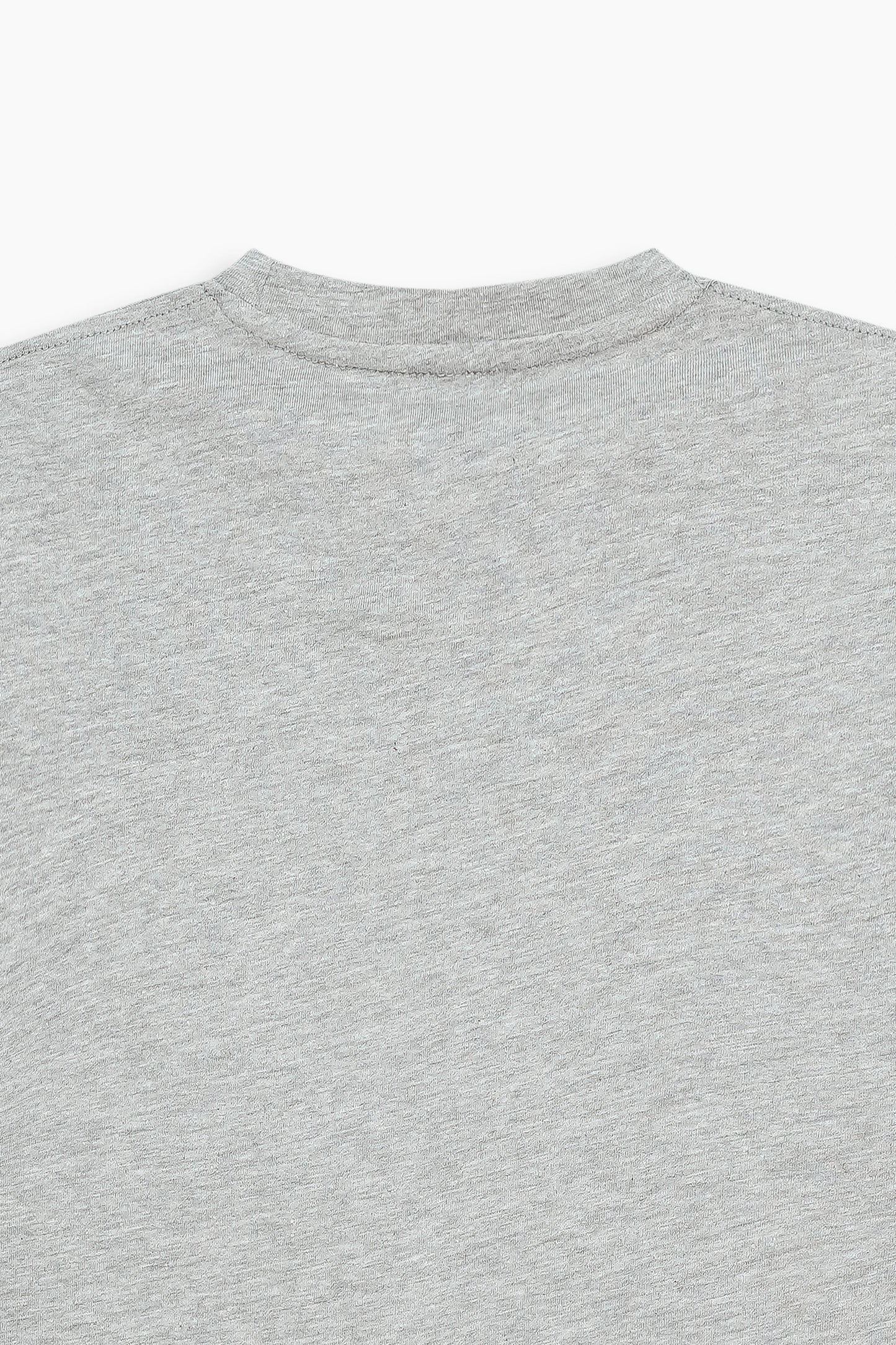 Cropped Short Sleeve T-Shirt Ash Grey
