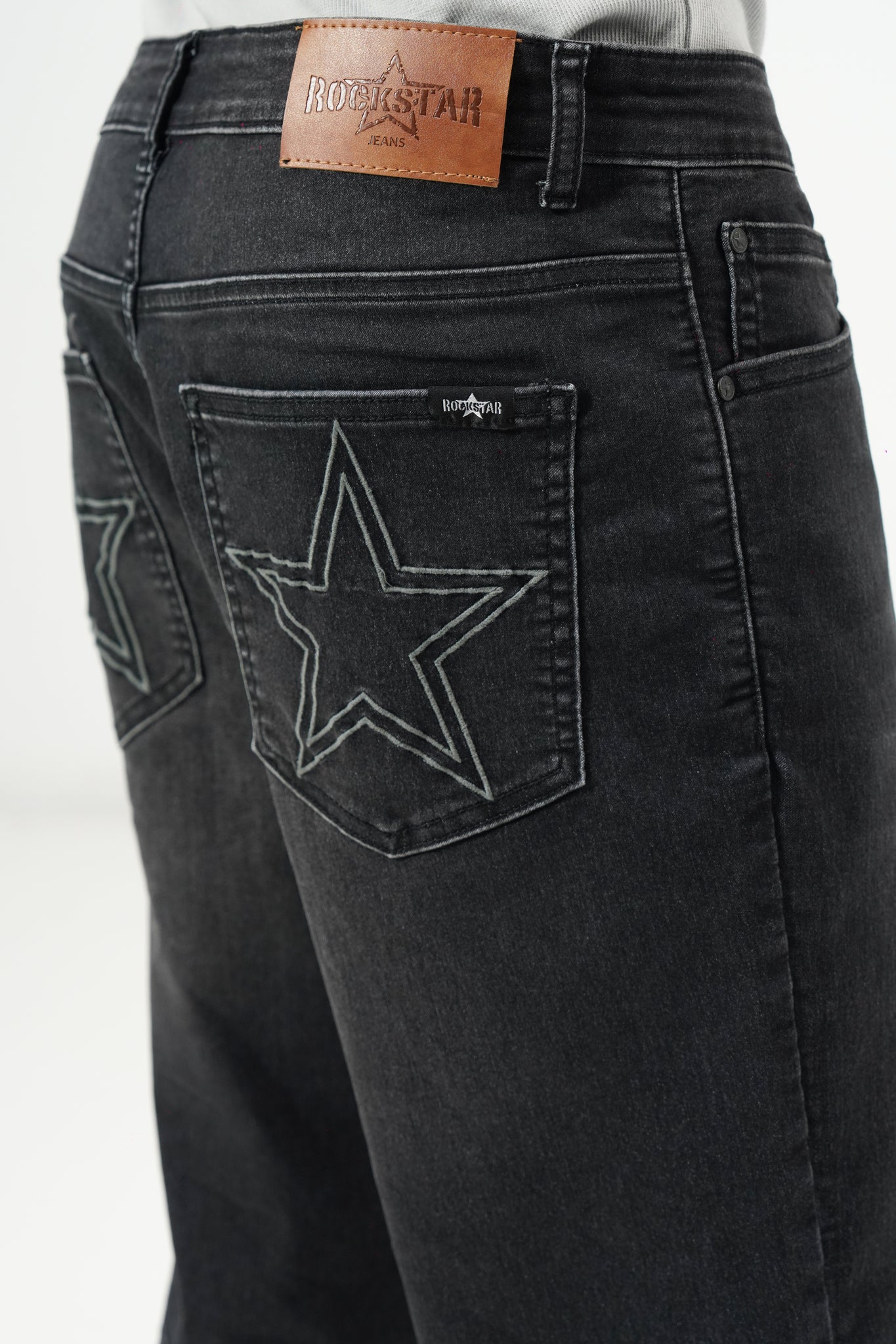 Black Denim Jorts
