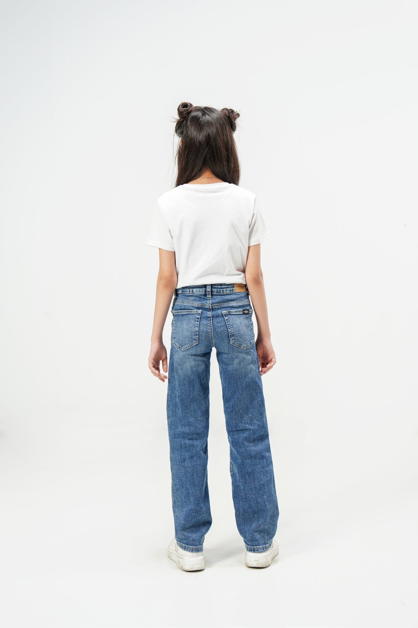 Stonewash Straight Jeans