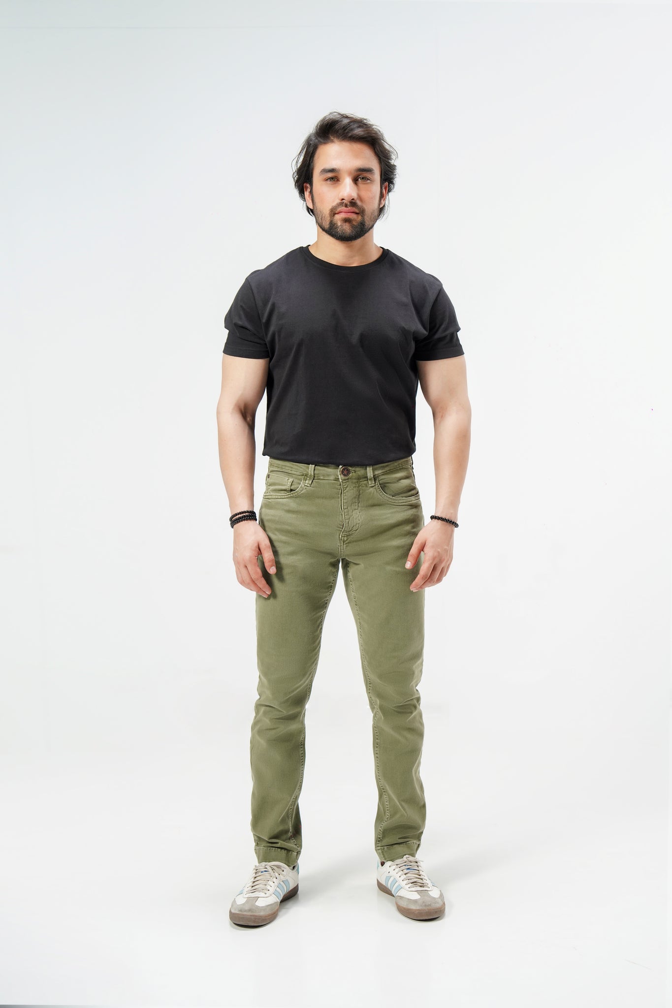 Military Green Slim Pant