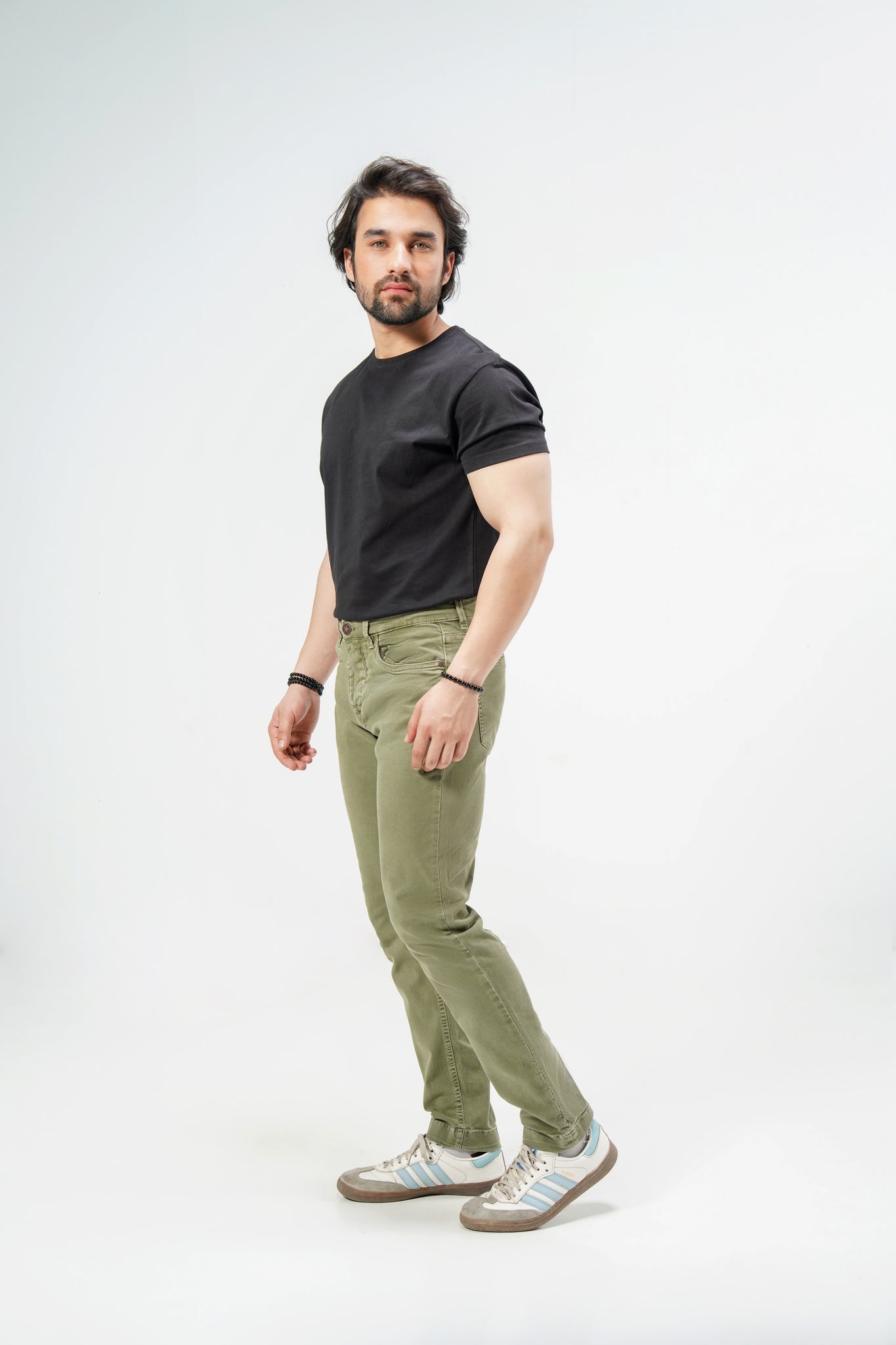 Military Green Slim Pant