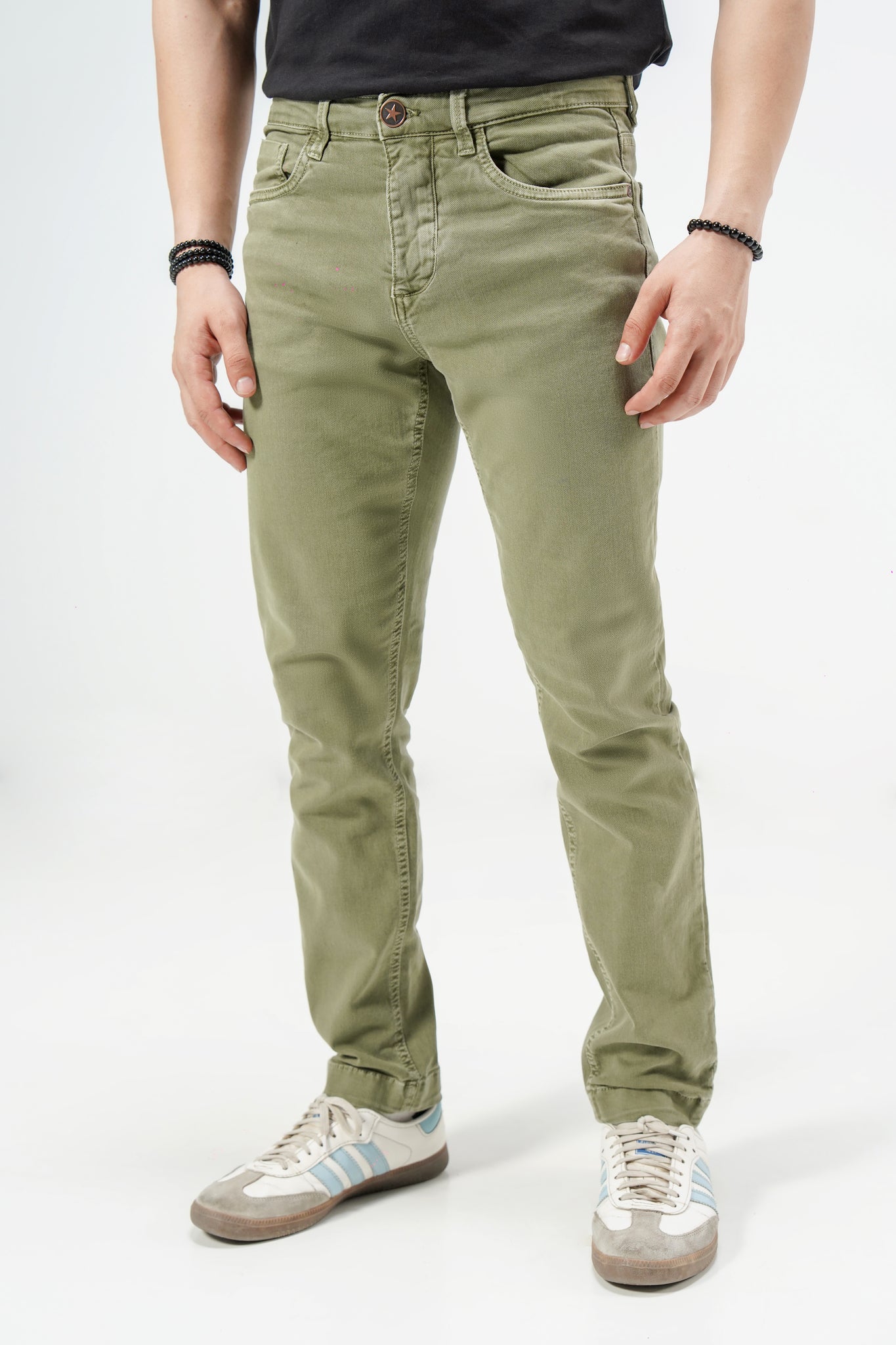 Military Green Slim Pant