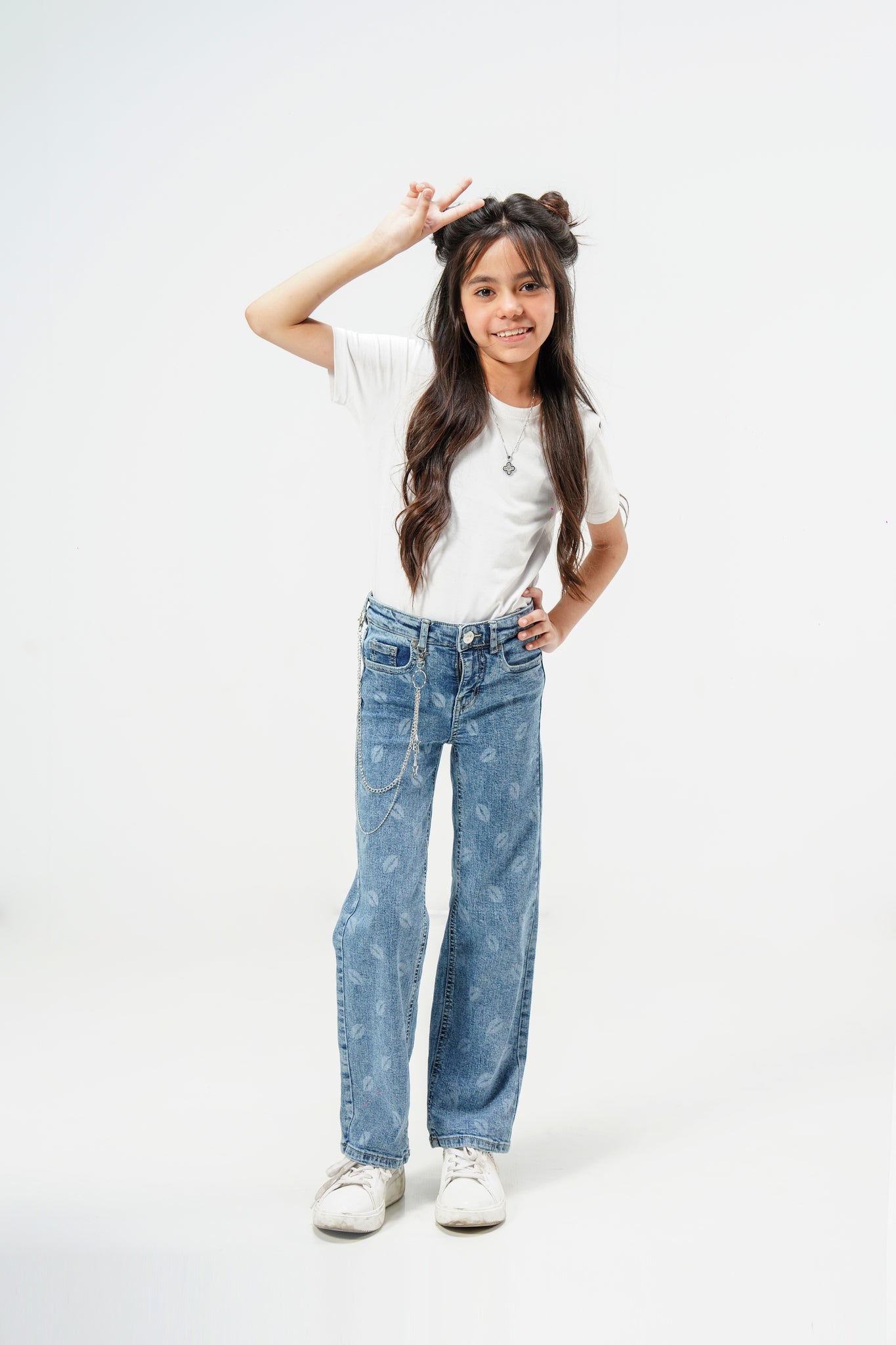 Kiss Lips Straight Jeans