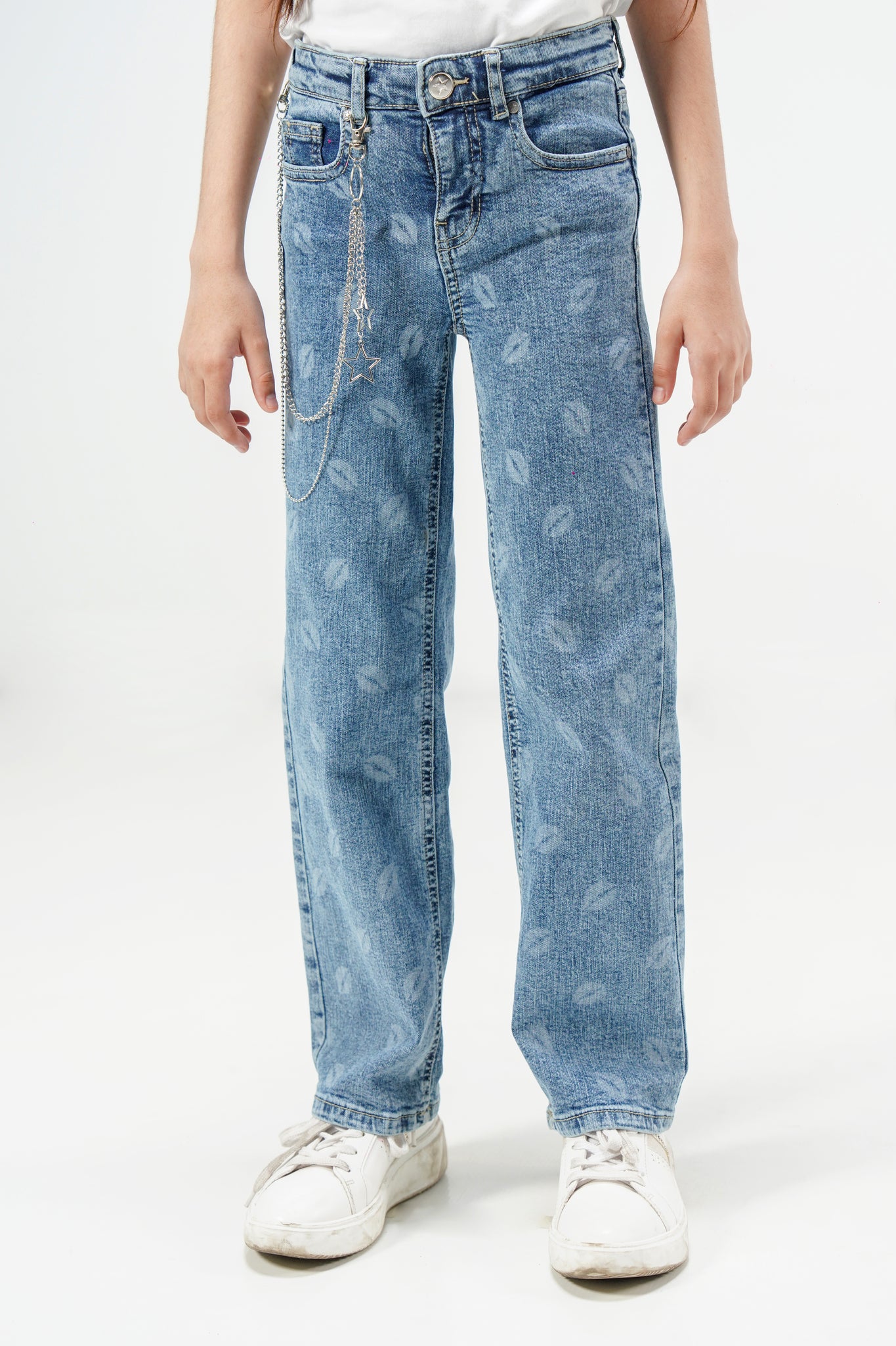 Kiss Lips Straight Jeans