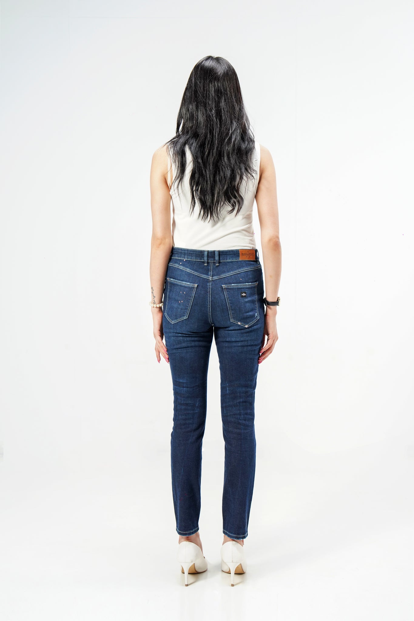 Splash Ripped Skinny Jeans