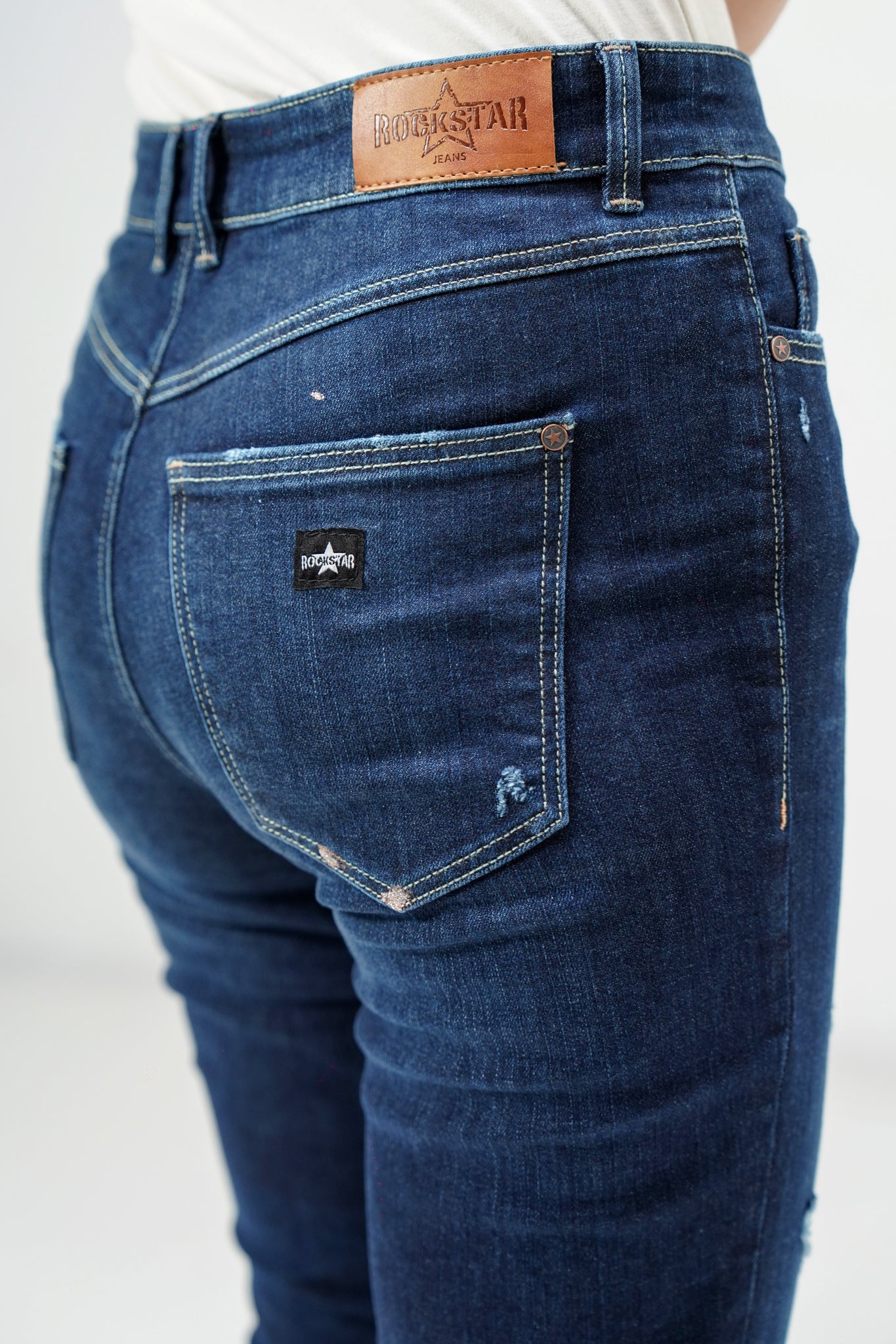 Splash Ripped Skinny Jeans