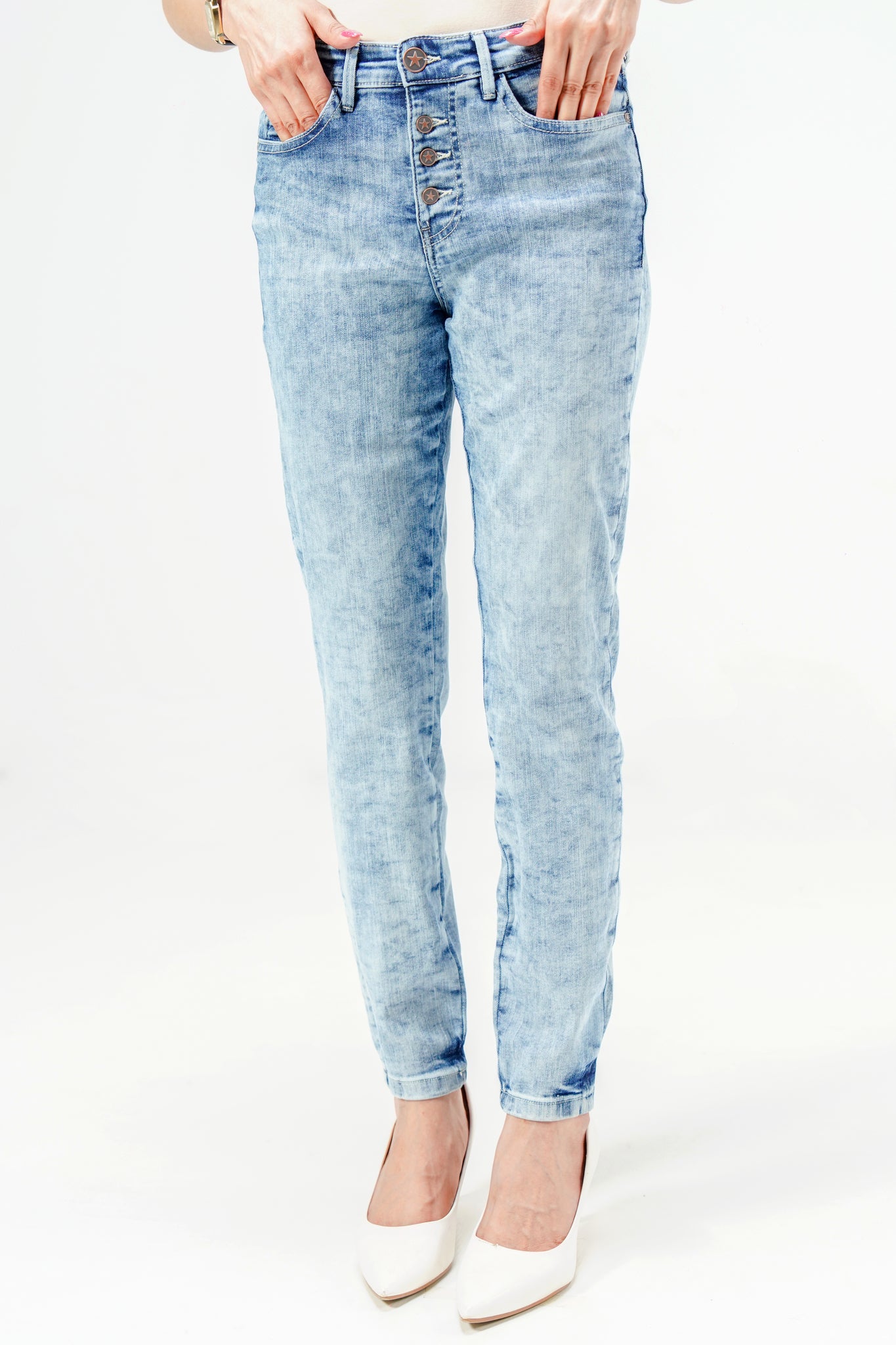 Acid Wash Skinny Jeans