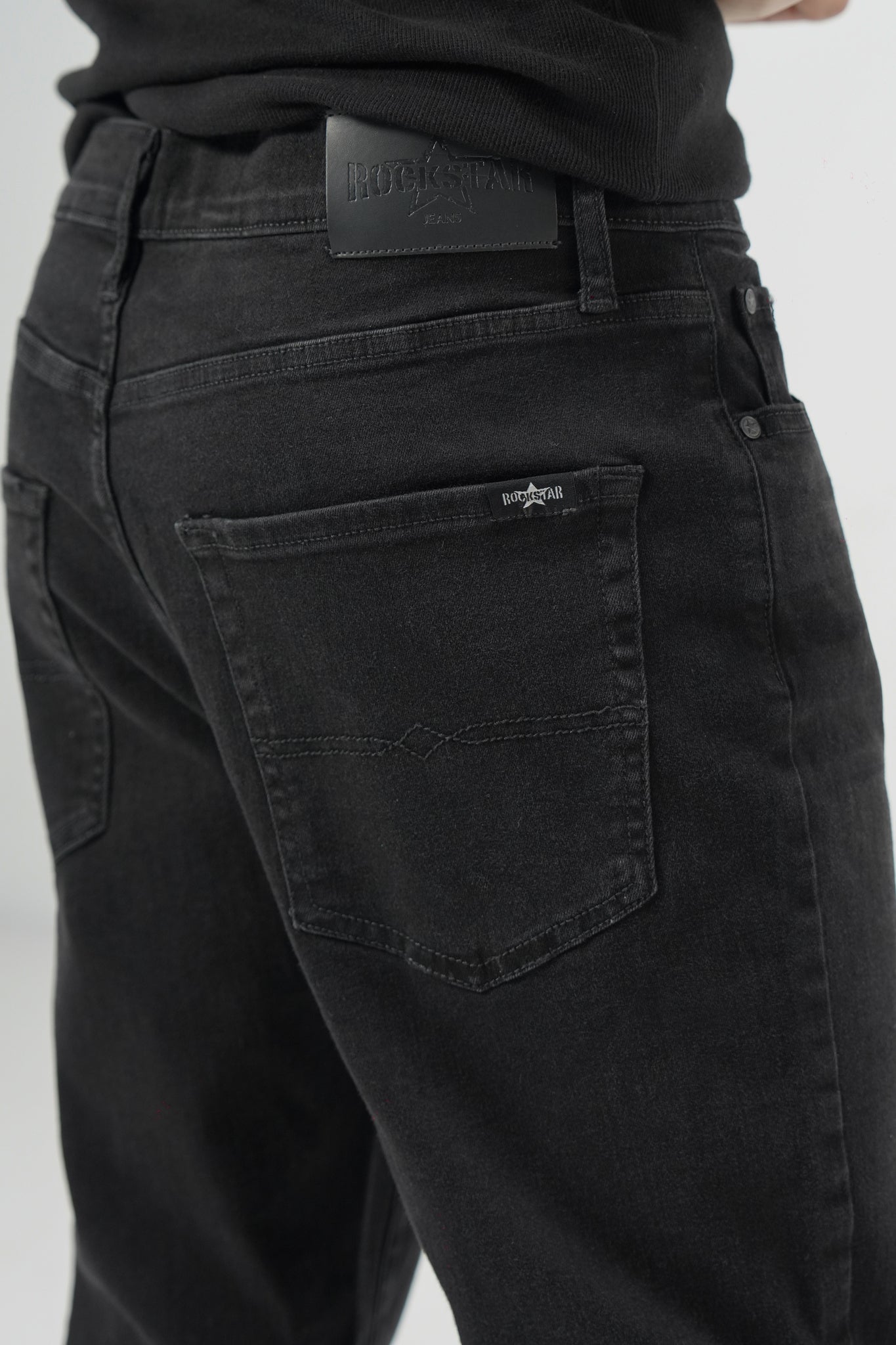 Authentic Straight Black shop at Rockstar Jeans