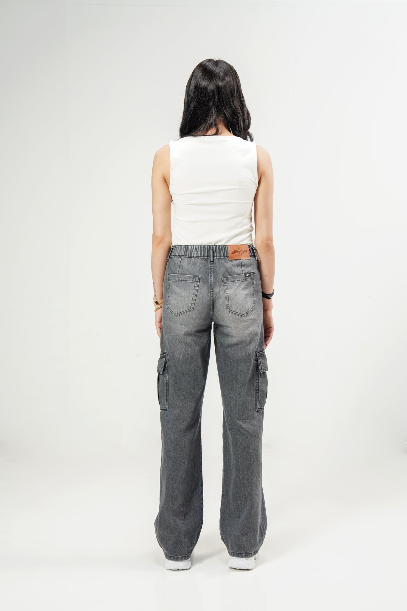 High Rise Wide Leg Cargo