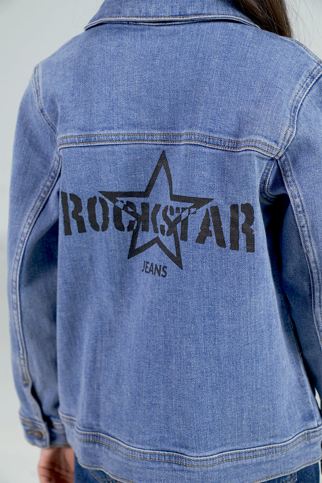 Denim Trucker Jacket Tinted shop at Rockstar Jeans